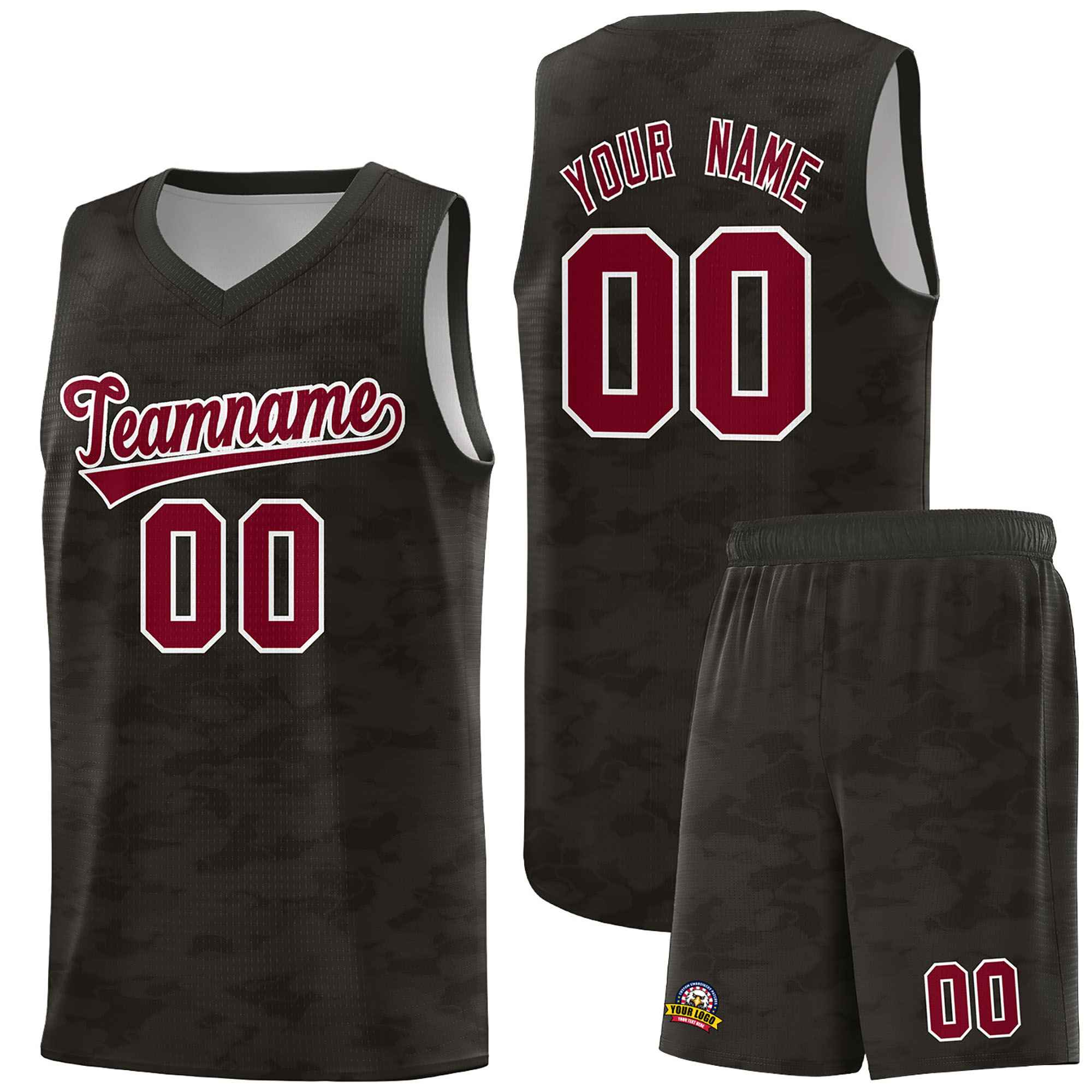 Custom Personalized Camo Sets Sports Uniform Basketball Jersey