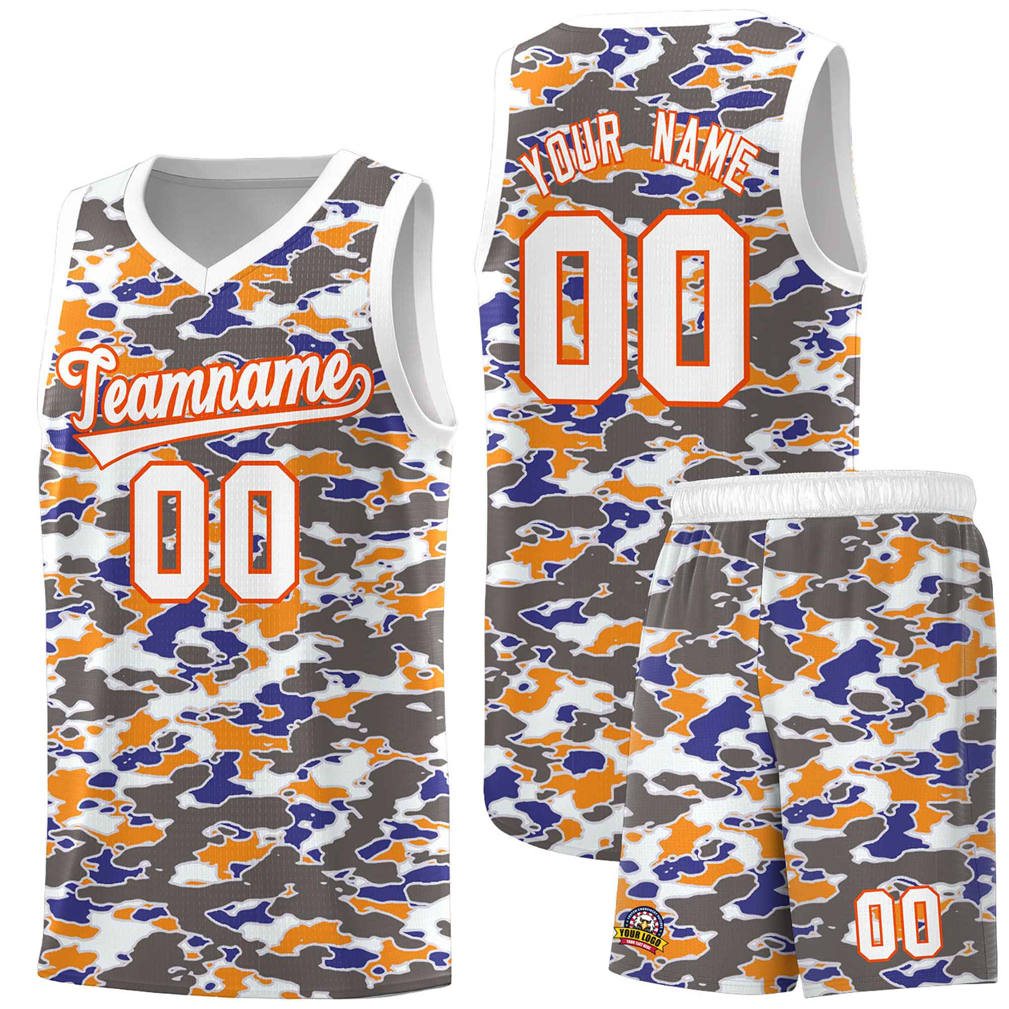 Custom Personalized Camo Sets Sports Uniform Basketball Jersey