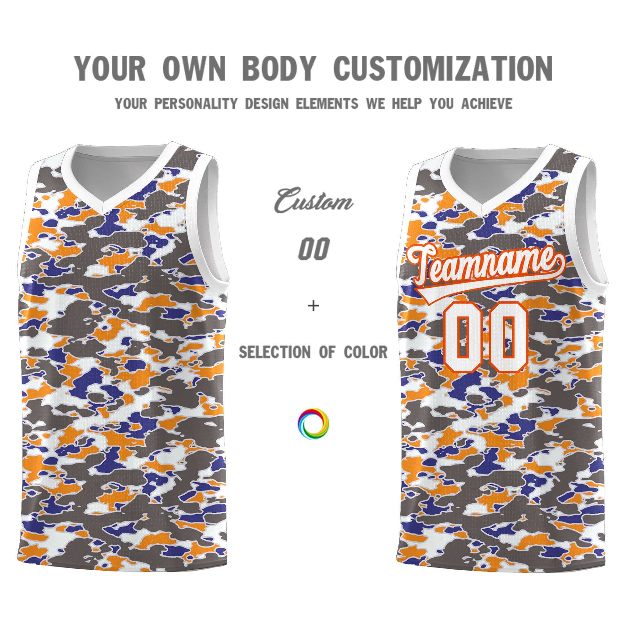 Custom Personalized Camo Sets Sports Uniform Basketball Jersey