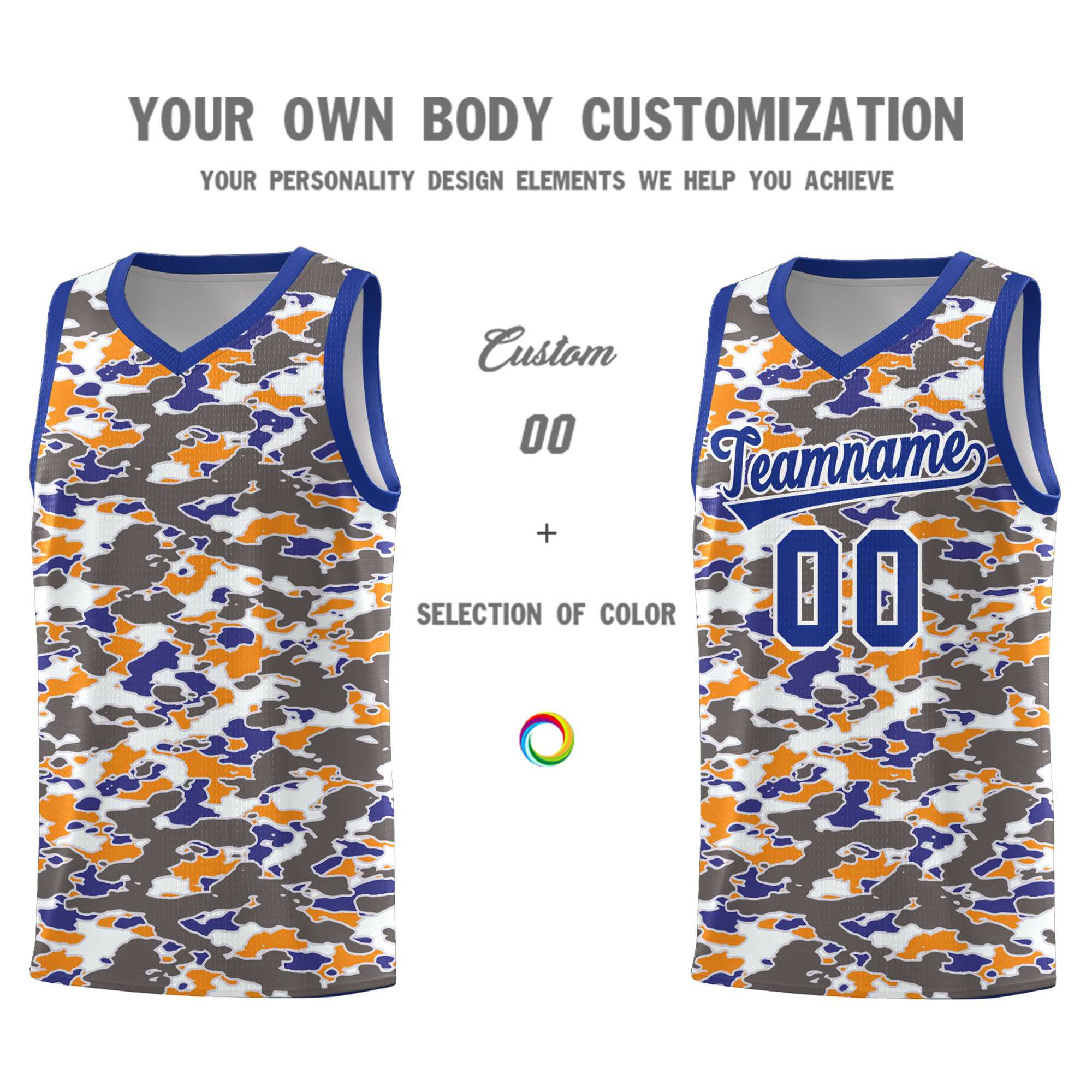 Custom Personalized Camo Sets Sports Uniform Basketball Jersey