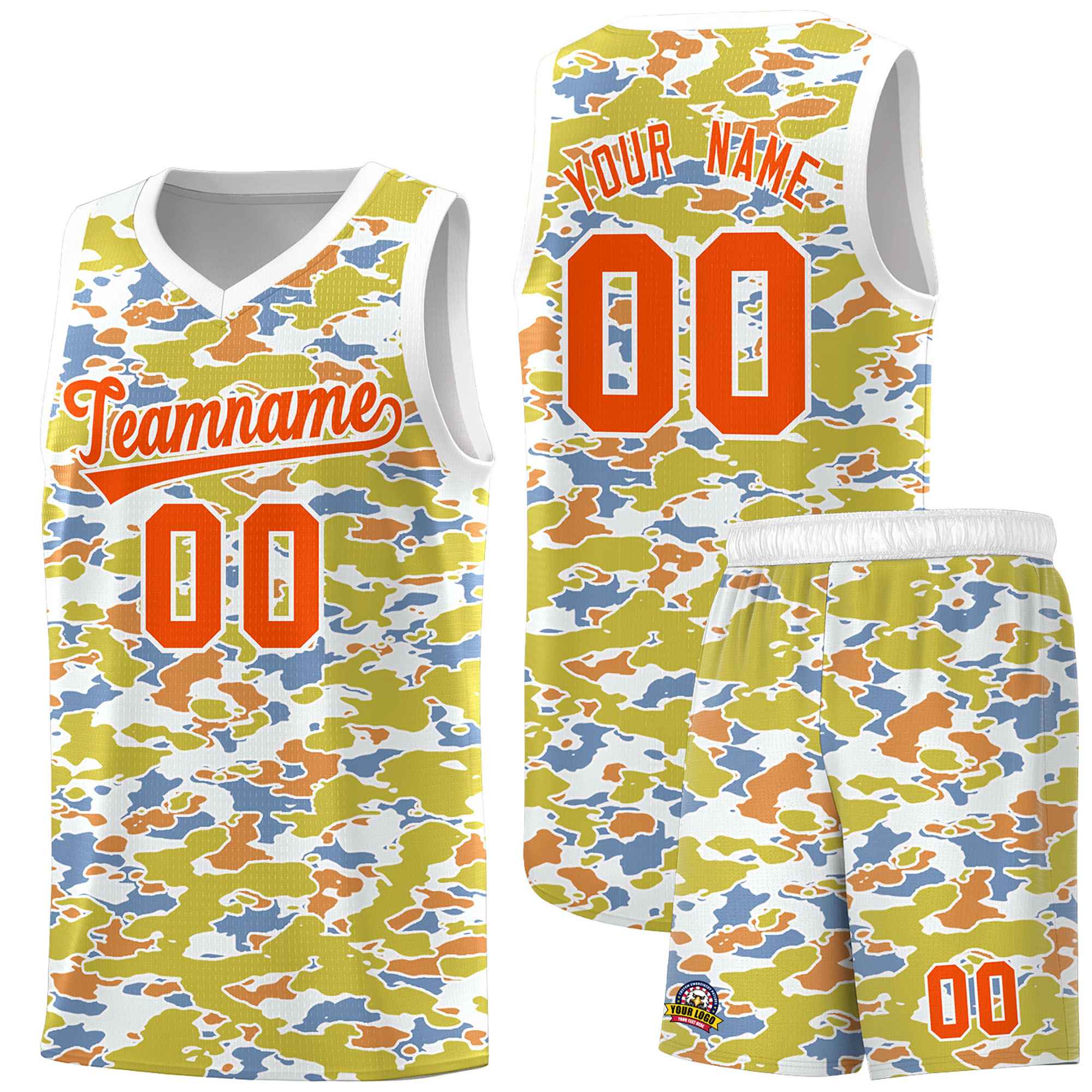 Custom Personalized Camo Sets Sports Uniform Basketball Jersey