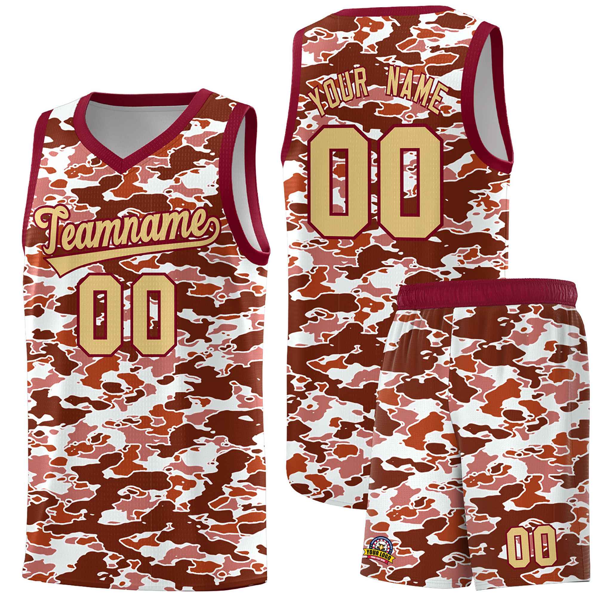 Custom Personalized Camo Sets Sports Uniform Basketball Jersey