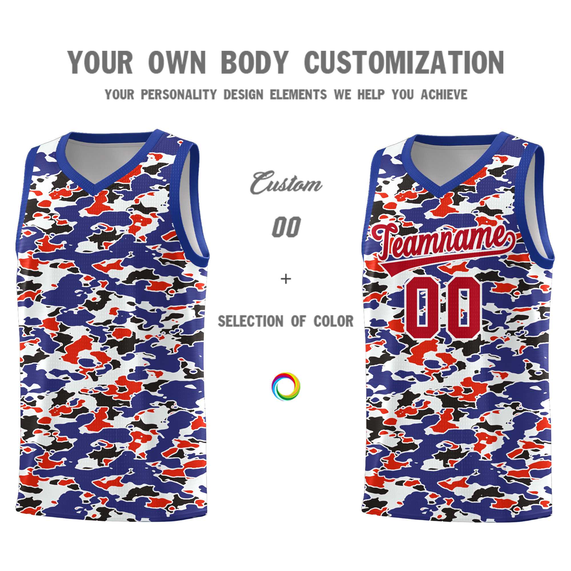 Custom Personalized Camo Sets Sports Uniform Basketball Jersey