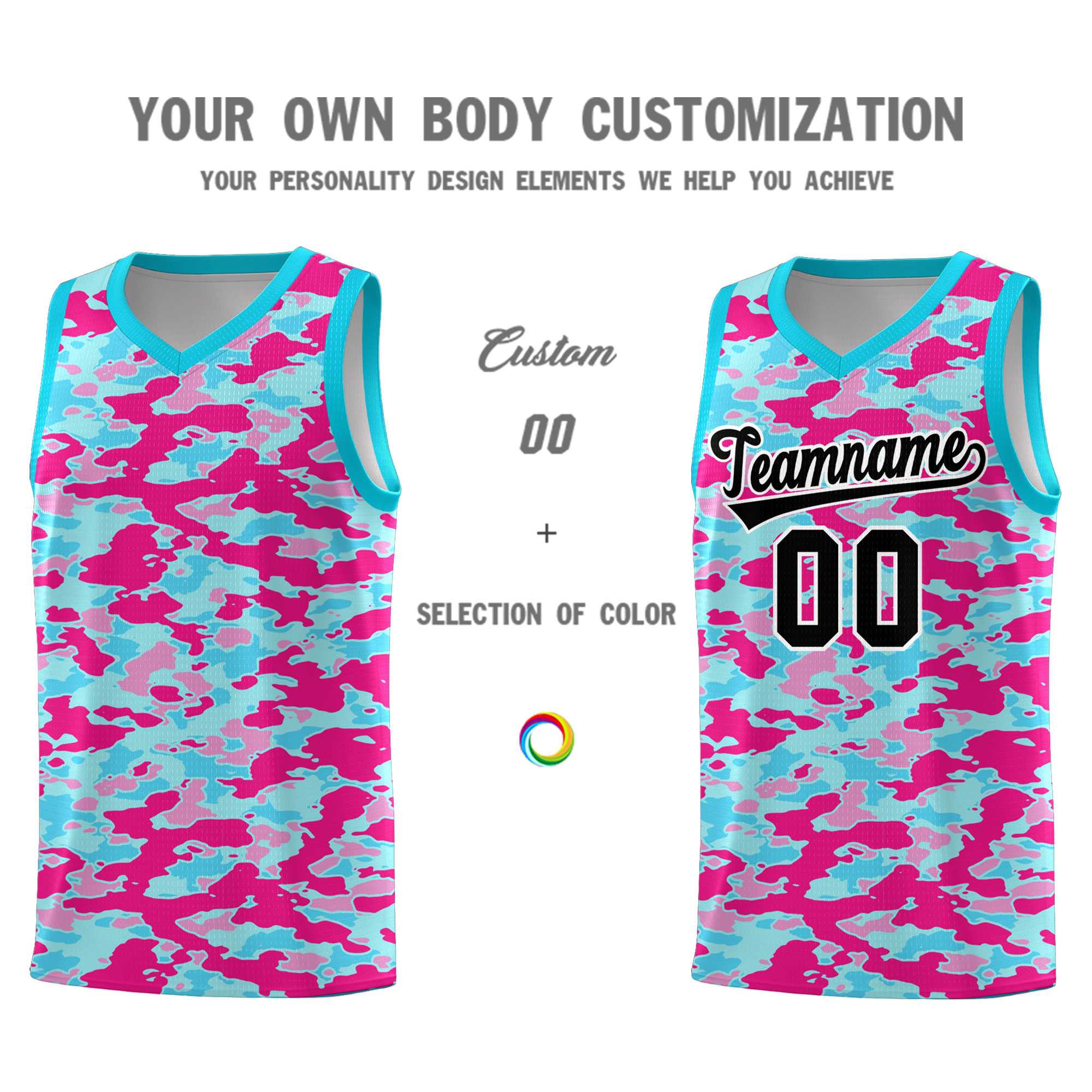 Custom Personalized Camo Sets Sports Uniform Basketball Jersey