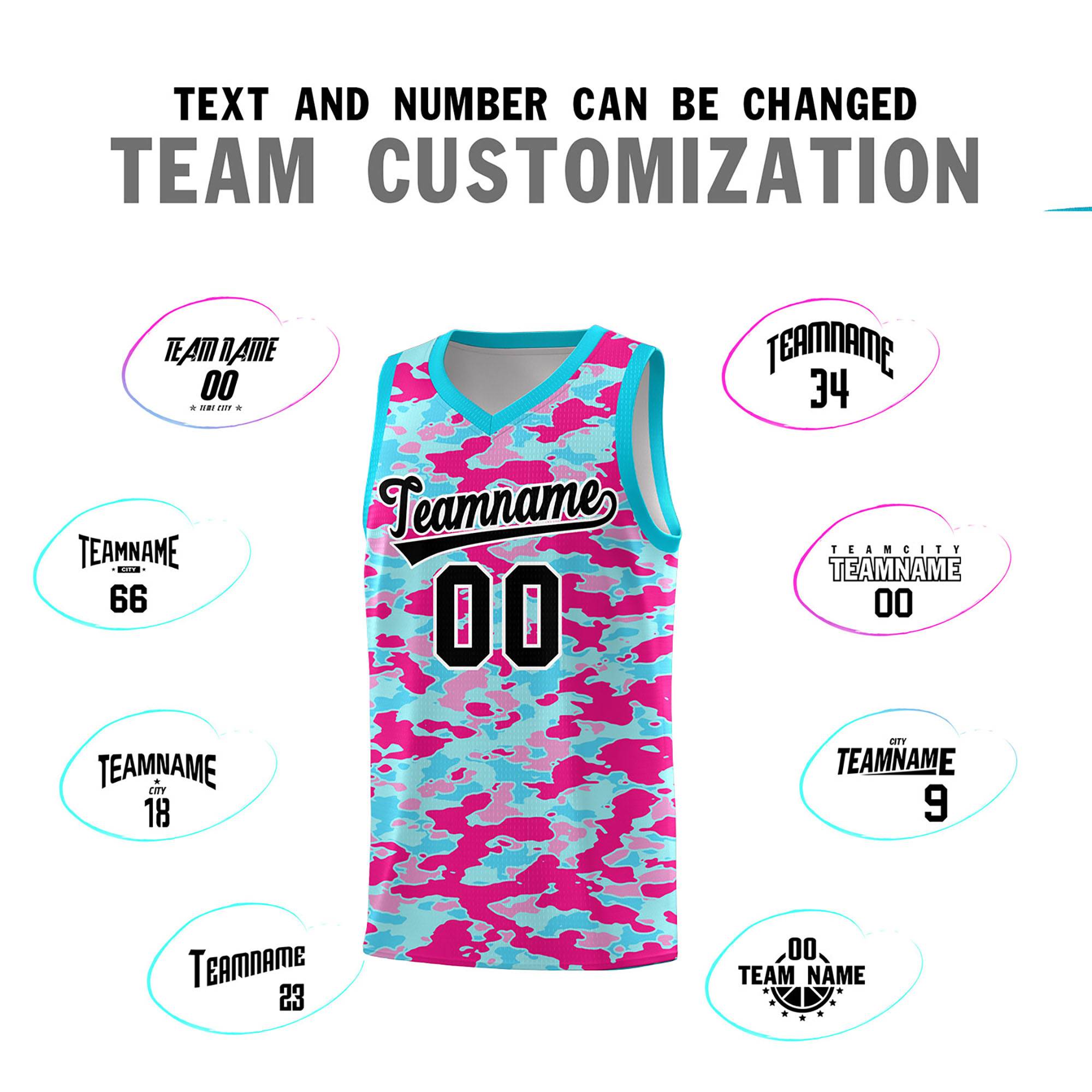 Custom Personalized Camo Sets Sports Uniform Basketball Jersey