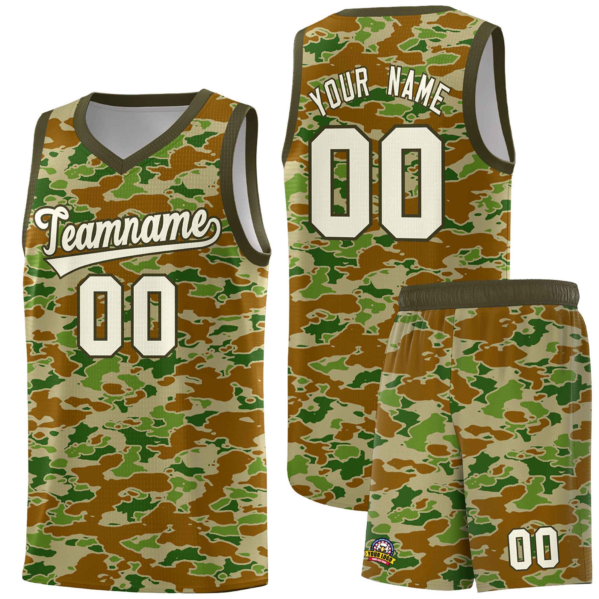 Custom Personalized Camo Sets Sports Uniform Basketball Jersey