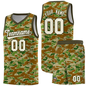 Custom Personalized Camo Sets Sports Uniform Basketball Jersey