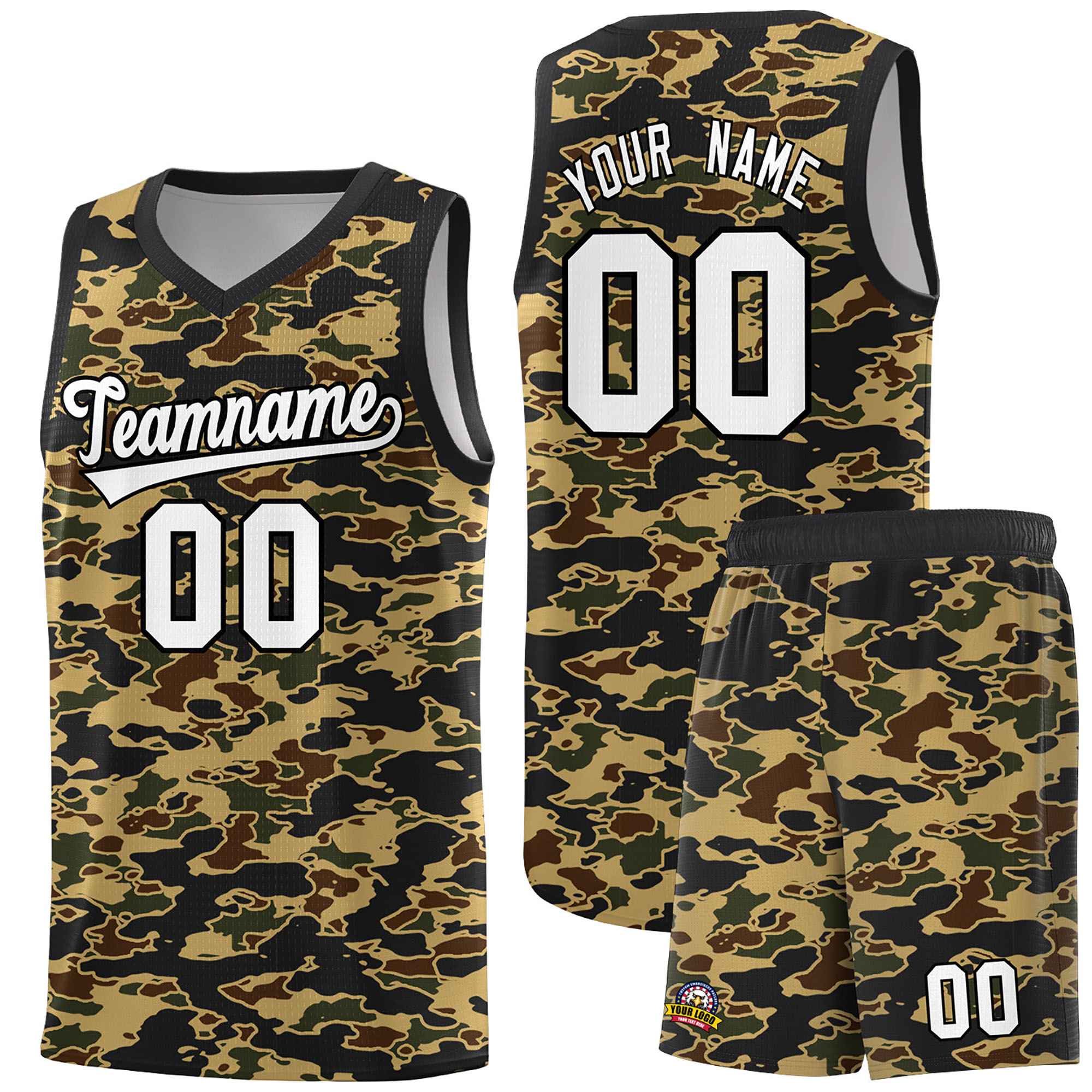 Custom Personalized Camo Sets Sports Uniform Basketball Jersey