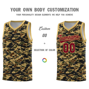 Custom Personalized Camo Sets Sports Uniform Basketball Jersey