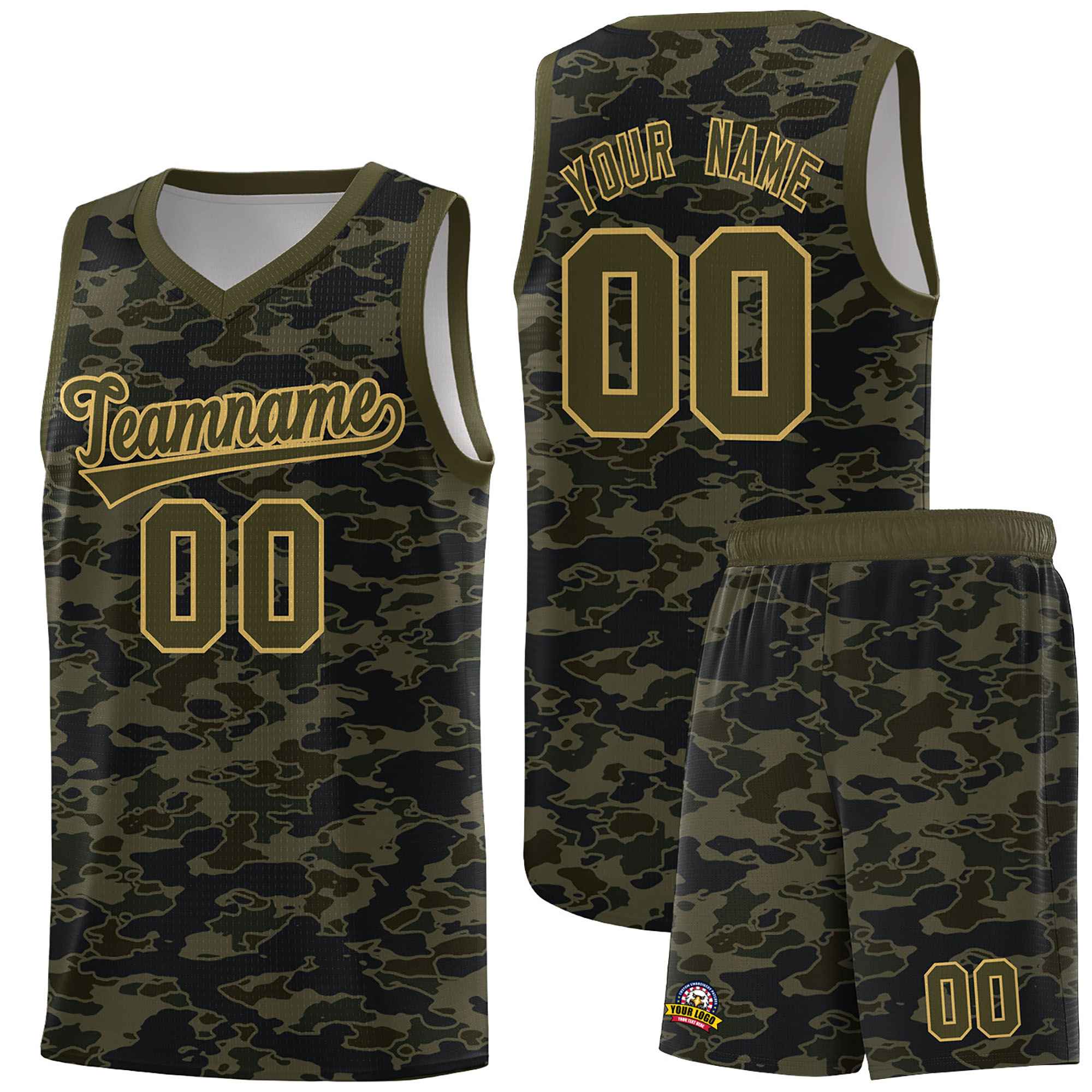 Custom Personalized Camo Sets Sports Uniform Basketball Jersey