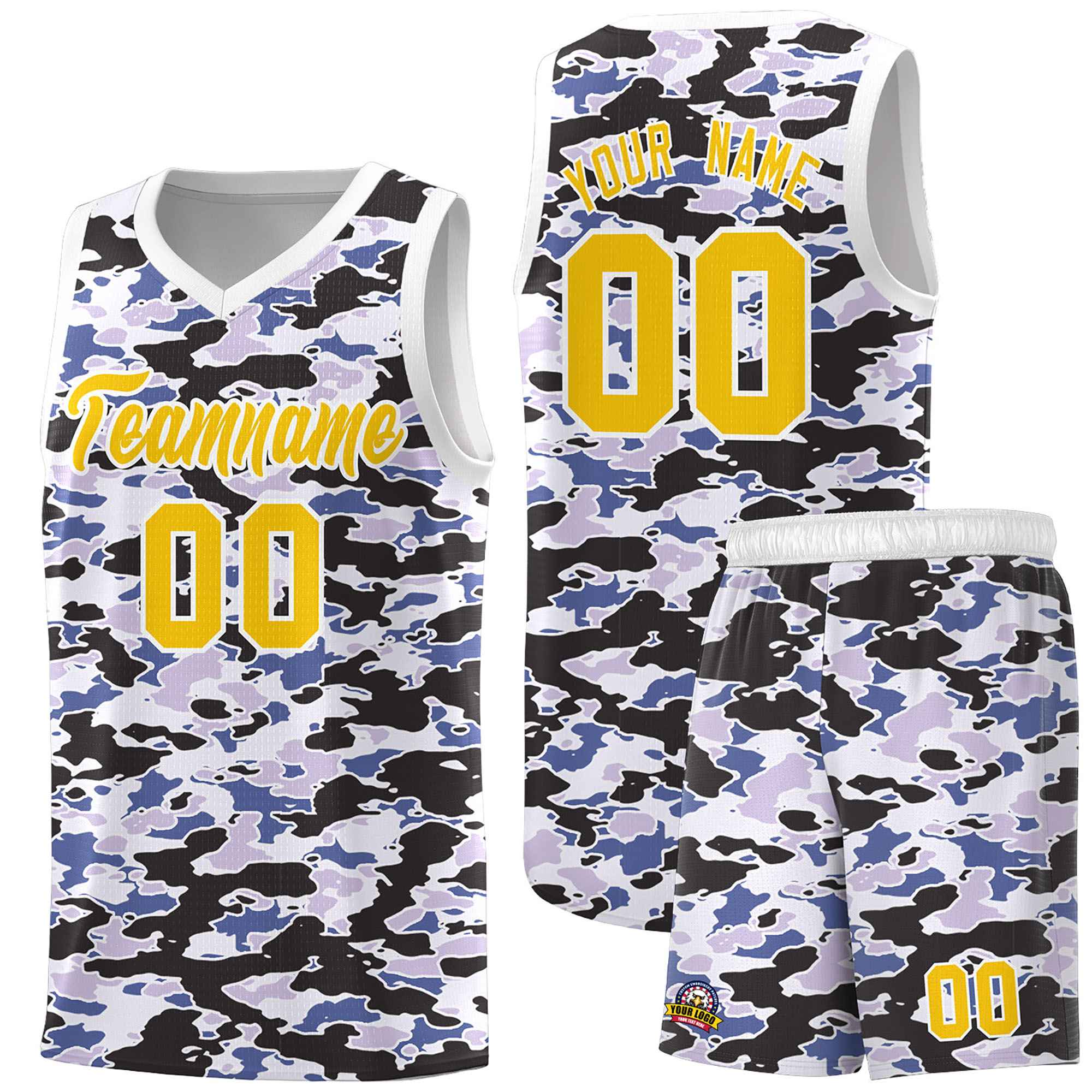 Custom Personalized Camo Sets Sports Uniform Basketball Jersey