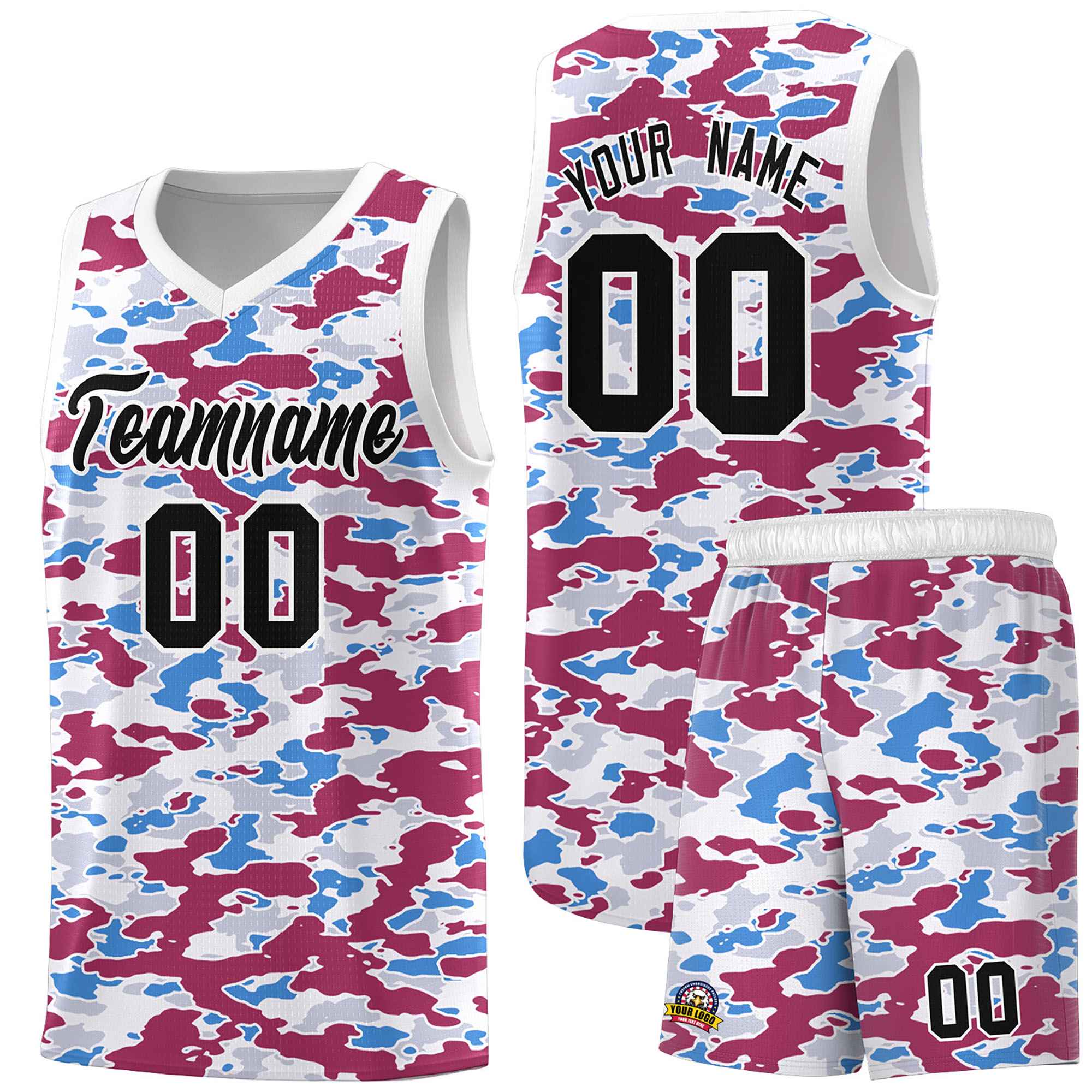 Custom Personalized Camo Sets Sports Uniform Basketball Jersey