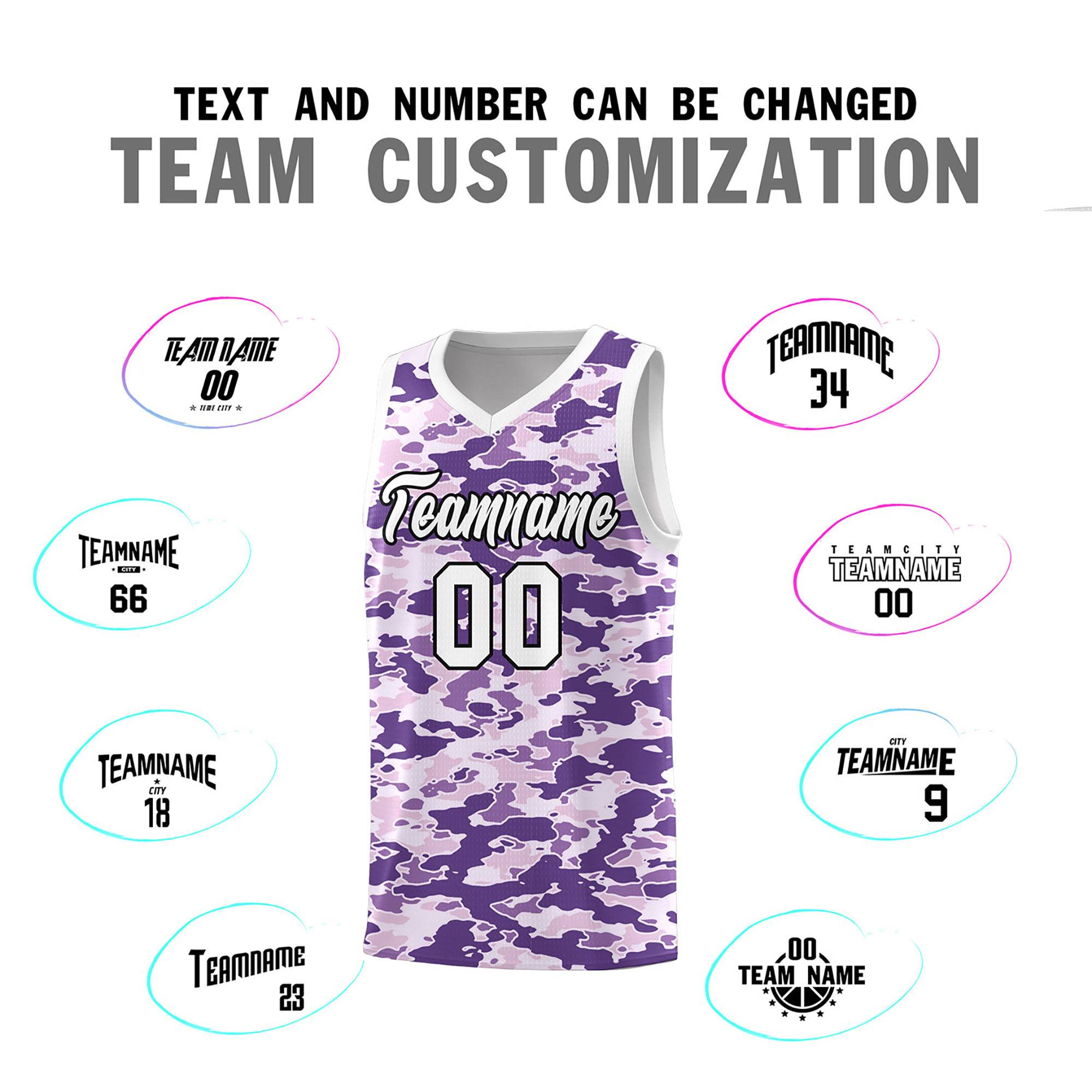 Custom Personalized Camo Sets Sports Uniform Basketball Jersey