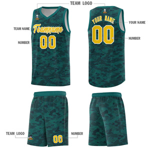 Custom Personalized Camo Sets Sports Uniform Basketball Jersey