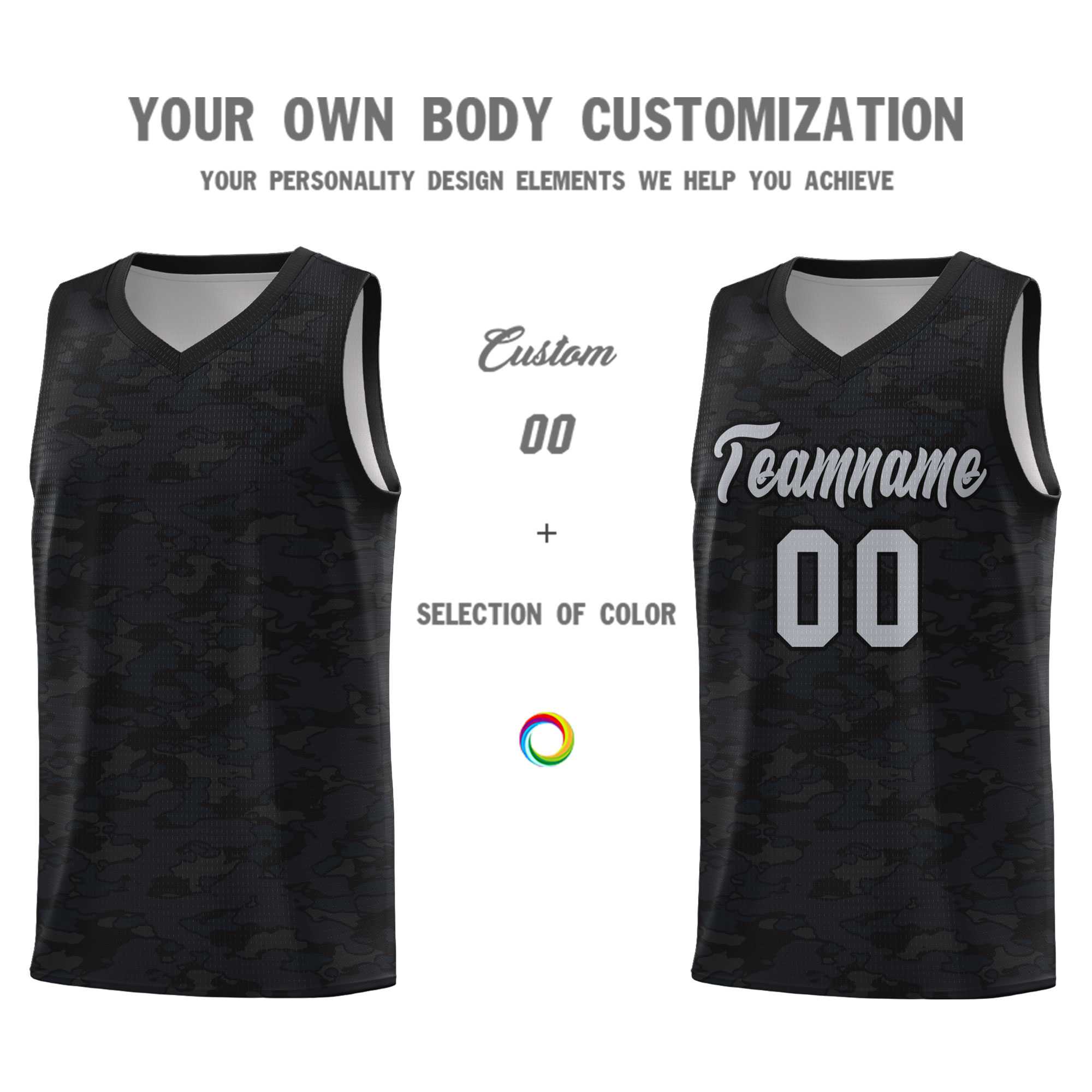 Custom Personalized Camo Sets Sports Uniform Basketball Jersey