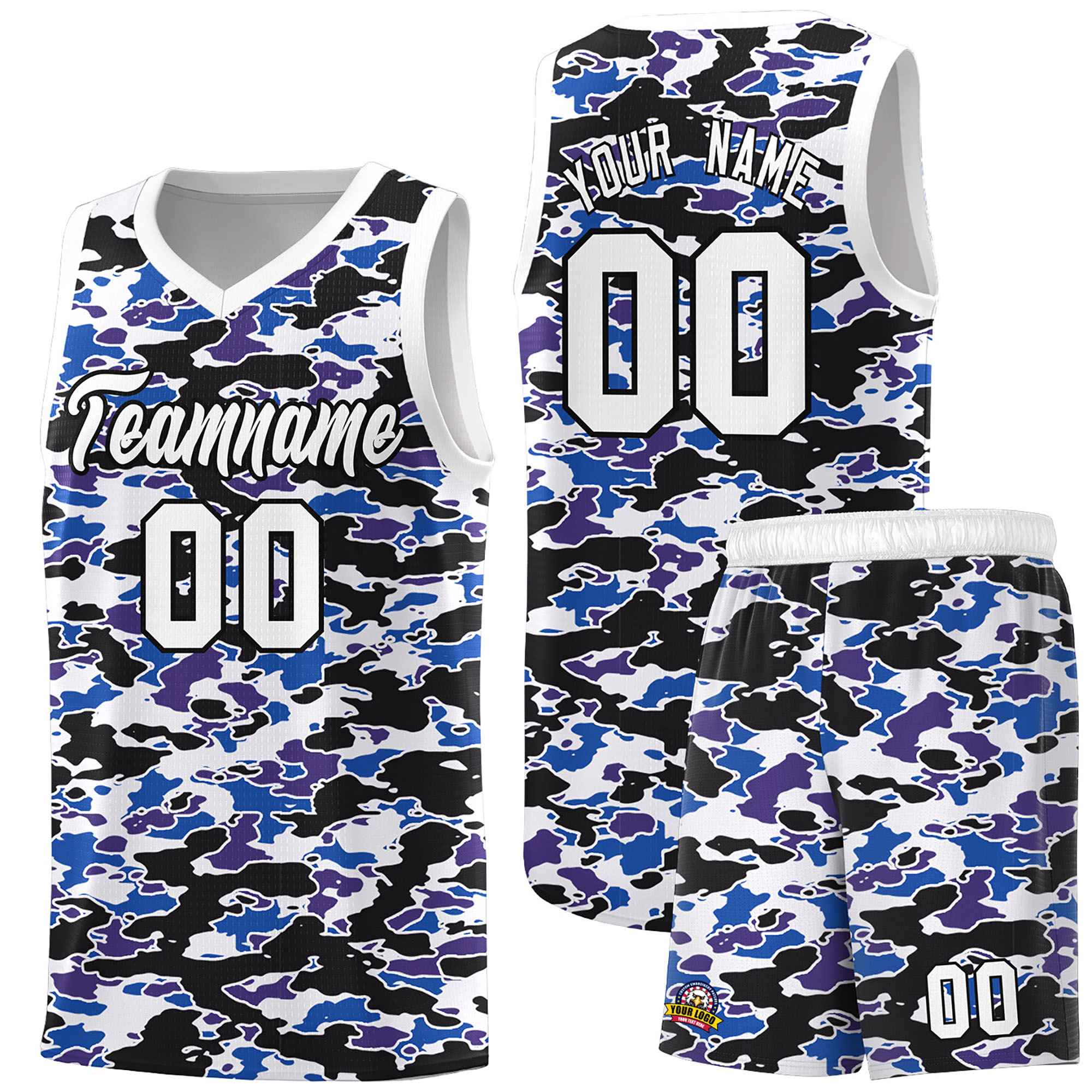 Custom Personalized Camo Sets Sports Uniform Basketball Jersey