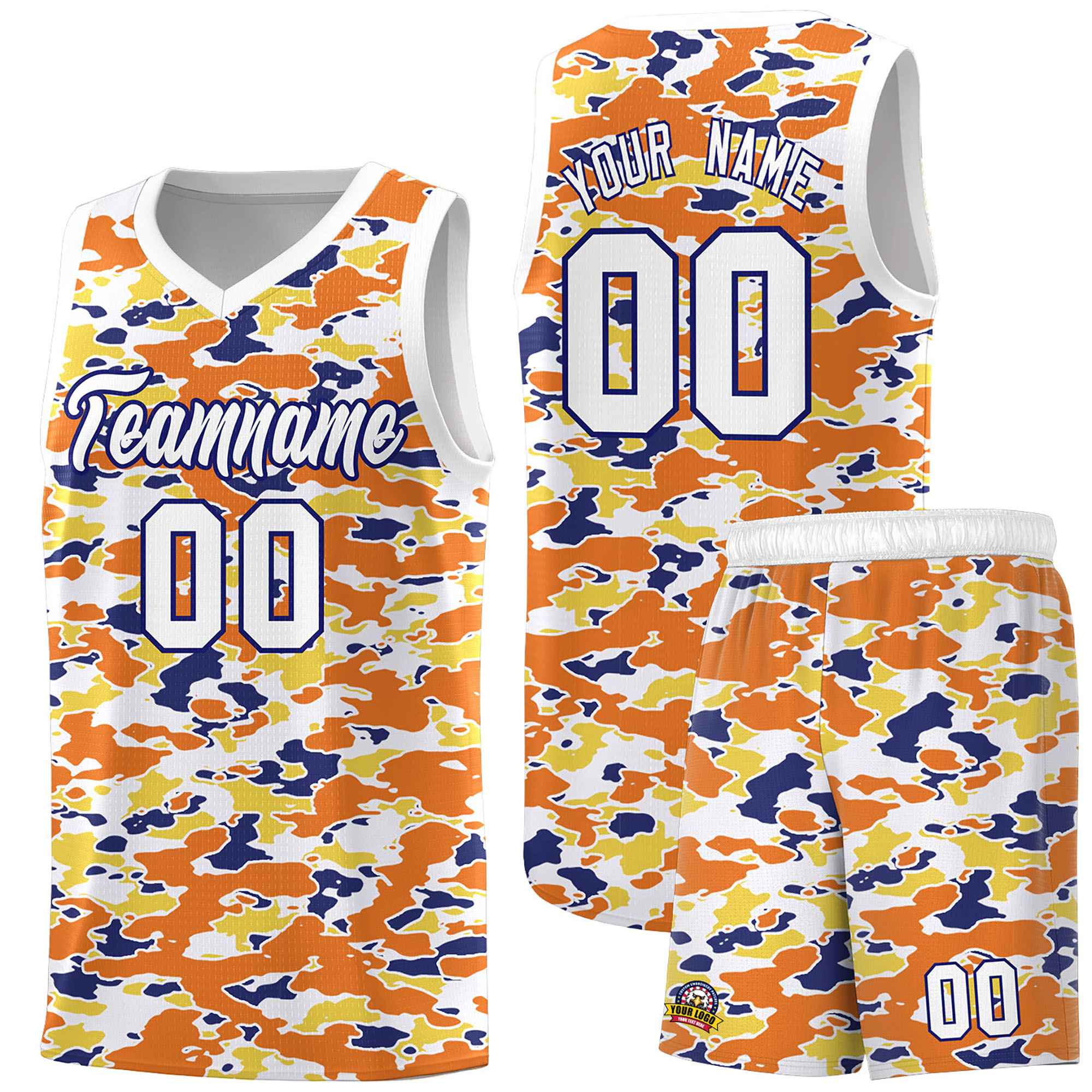 Custom Personalized Camo Sets Sports Uniform Basketball Jersey