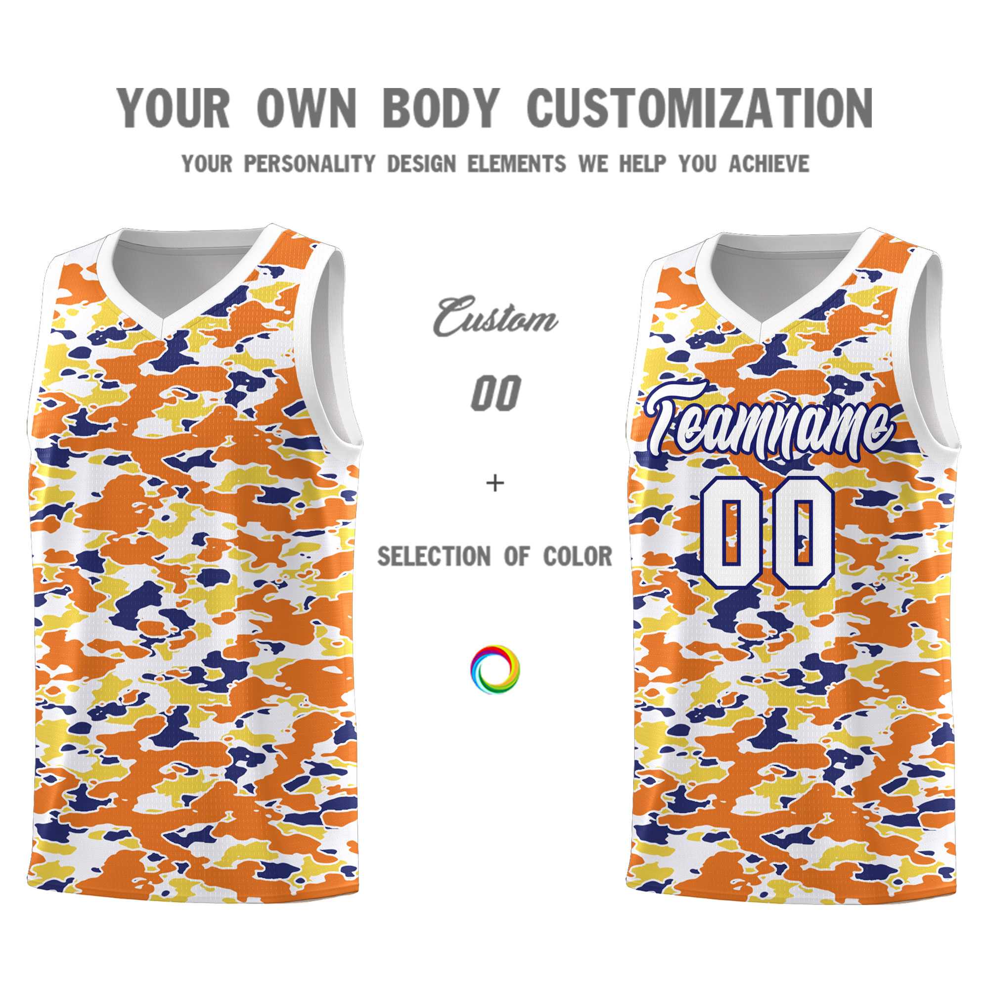 Custom Personalized Camo Sets Sports Uniform Basketball Jersey