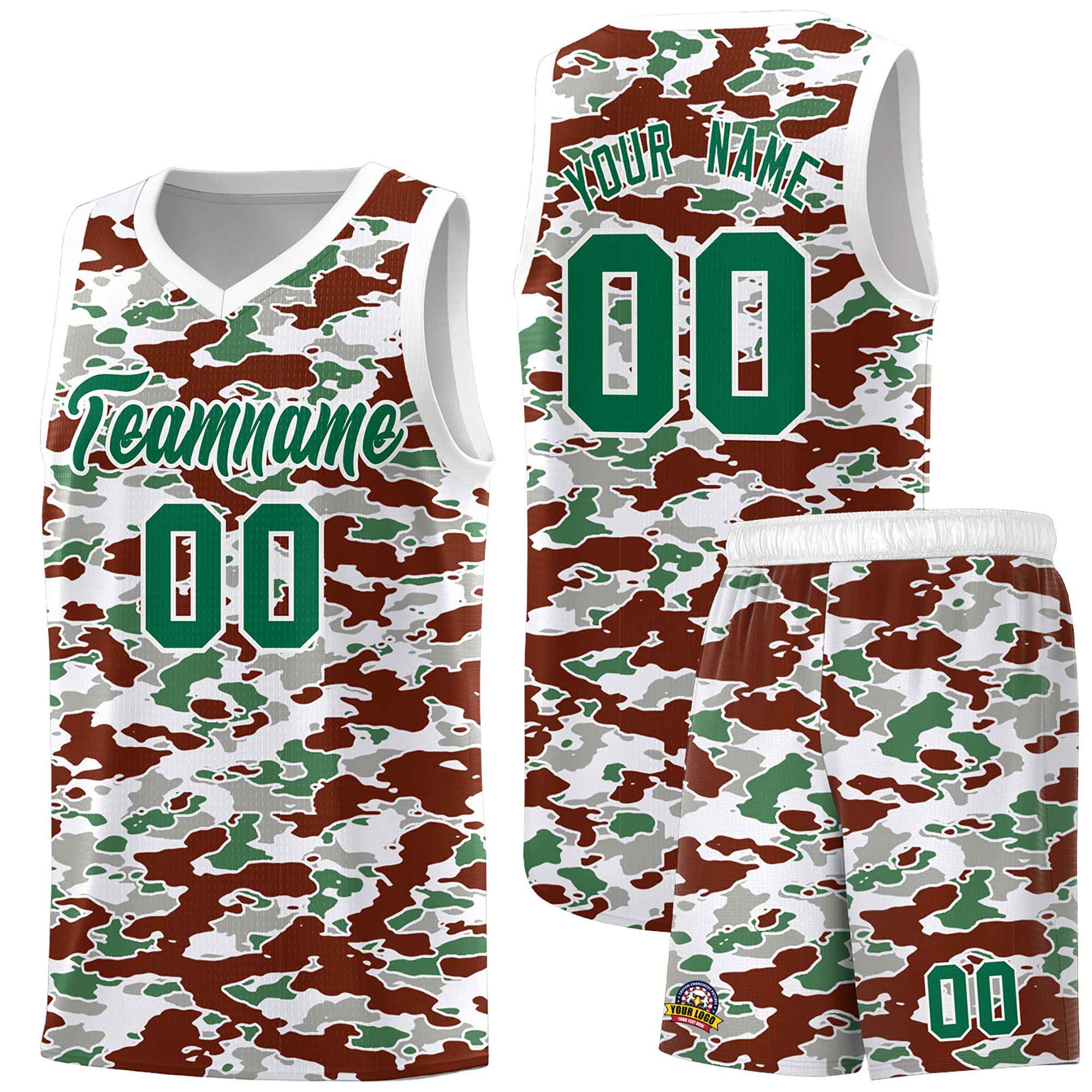 Custom Personalized Camo Sets Sports Uniform Basketball Jersey