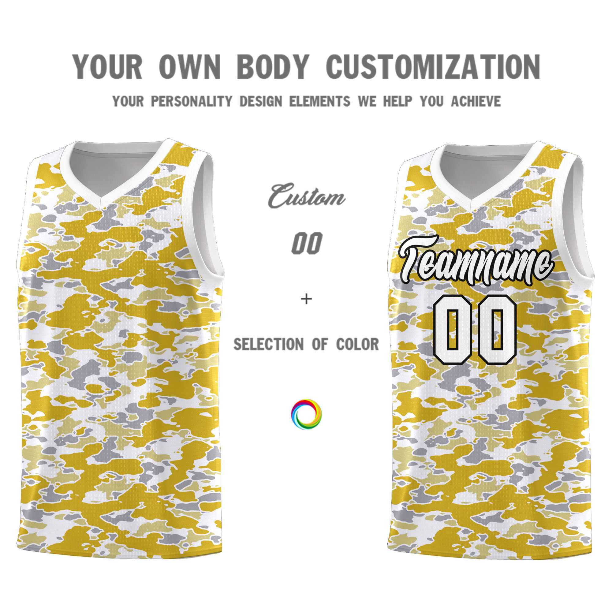 Custom Personalized Camo Sets Sports Uniform Basketball Jersey