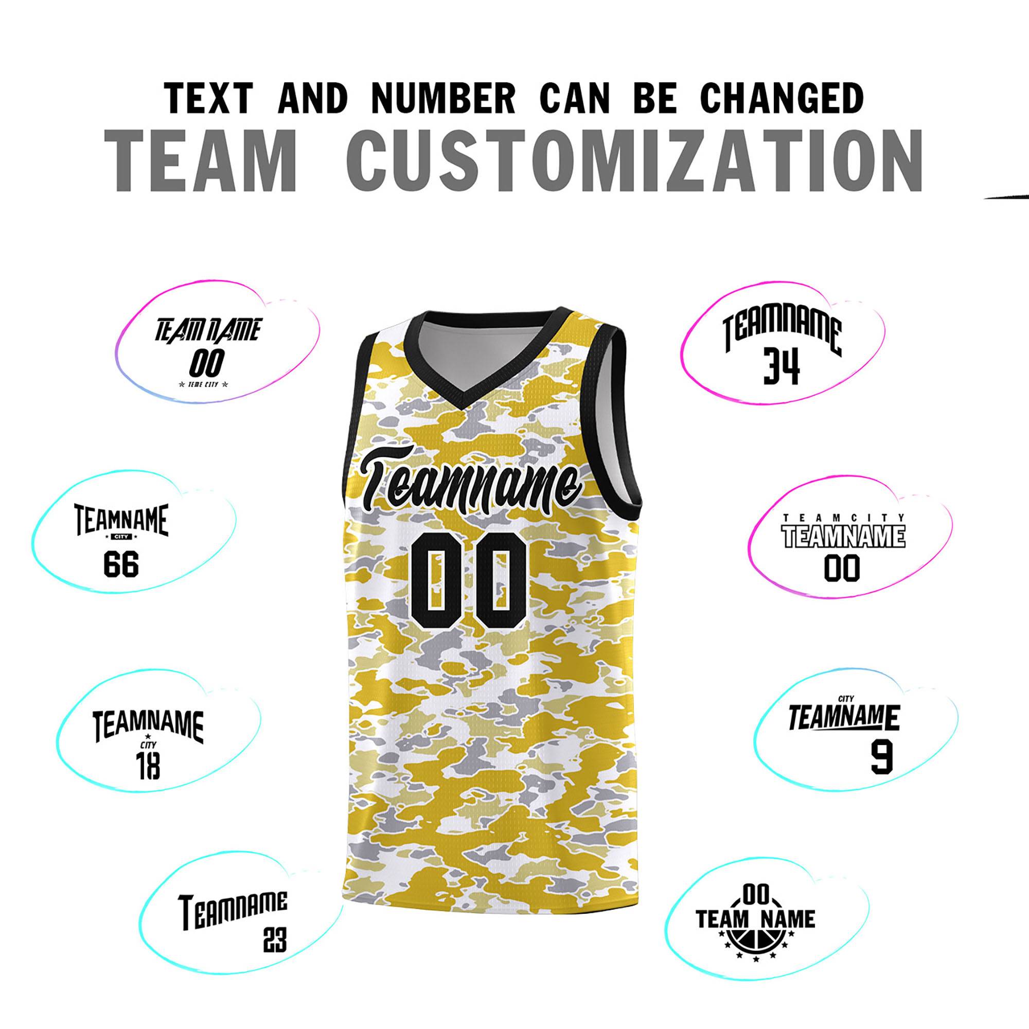 Custom Personalized Camo Sets Sports Uniform Basketball Jersey