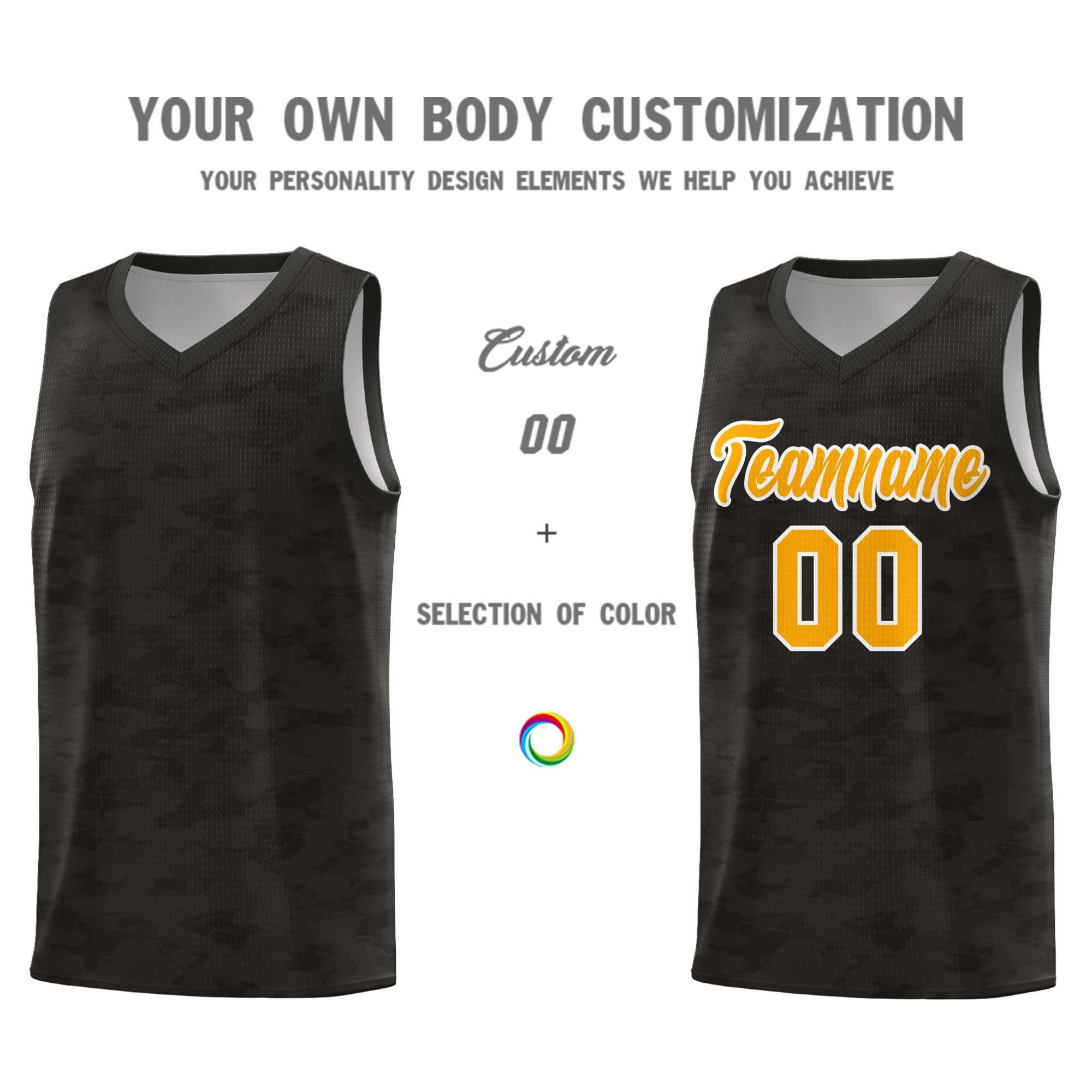 Custom Personalized Camo Sets Sports Uniform Basketball Jersey