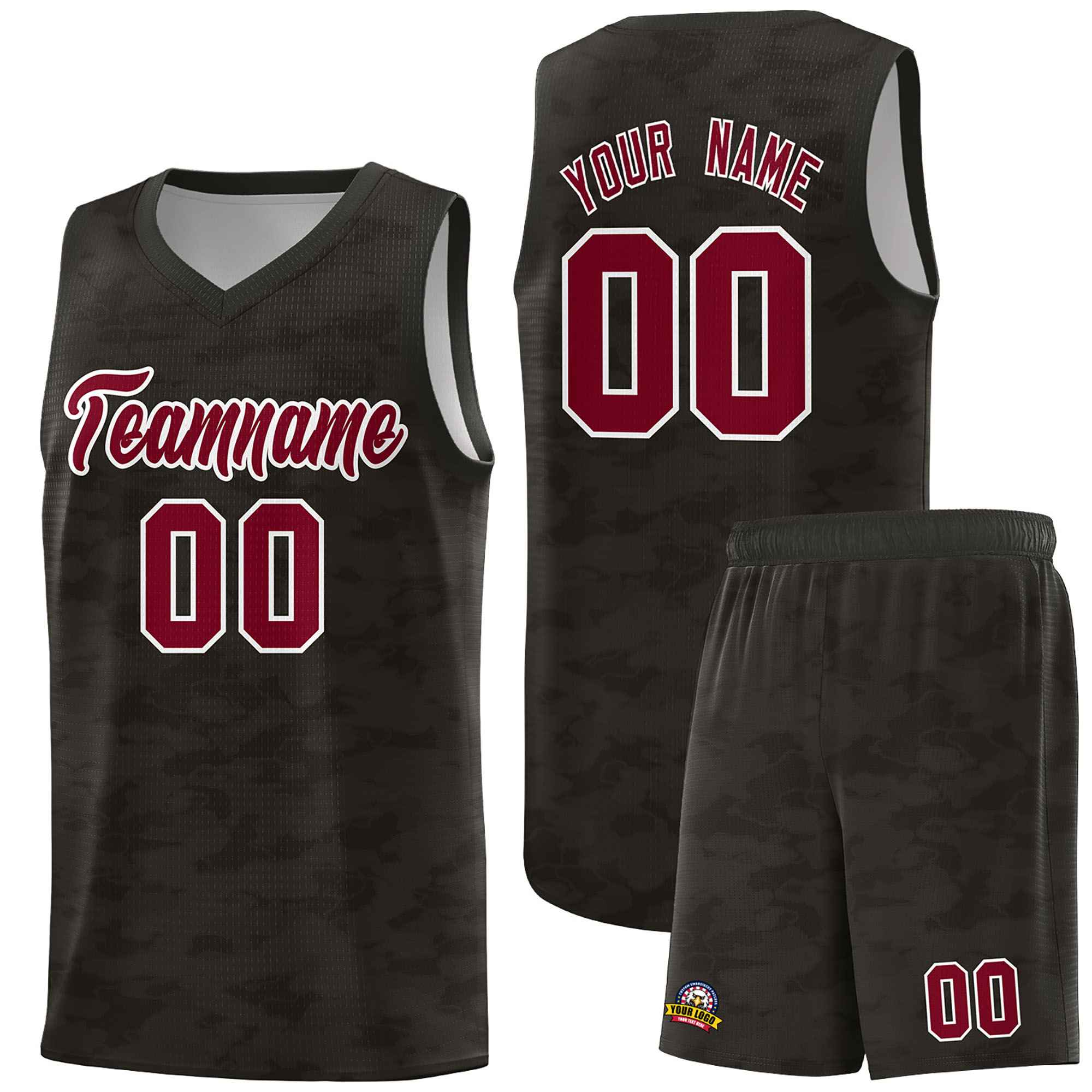 Custom Personalized Camo Sets Sports Uniform Basketball Jersey