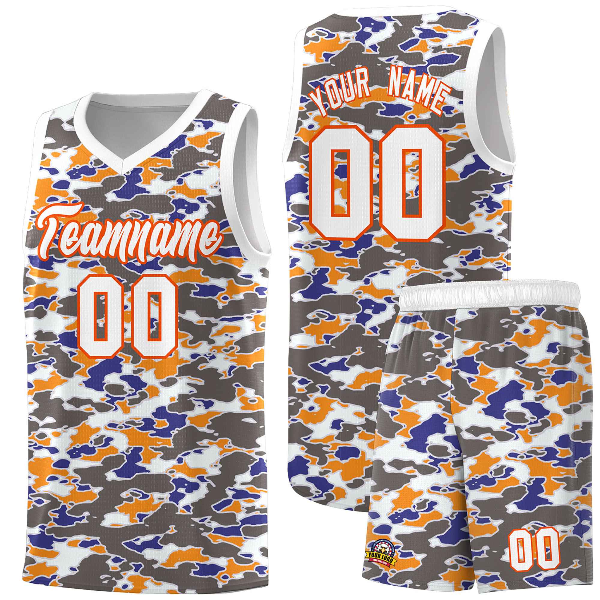 Custom Personalized Camo Sets Sports Uniform Basketball Jersey