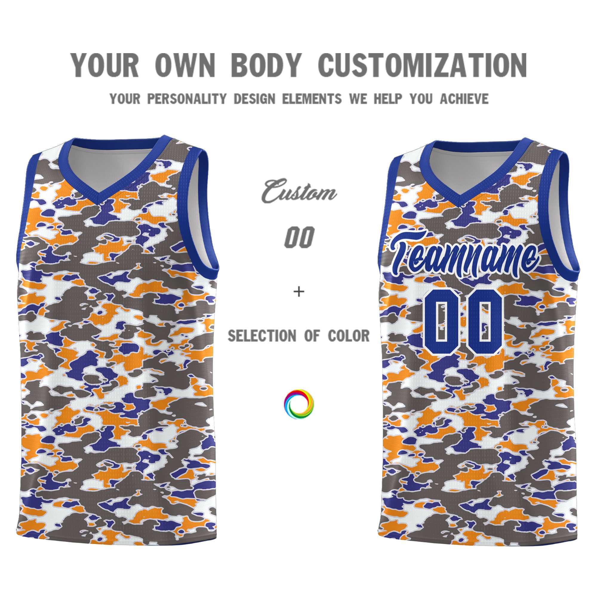 Custom Personalized Camo Sets Sports Uniform Basketball Jersey