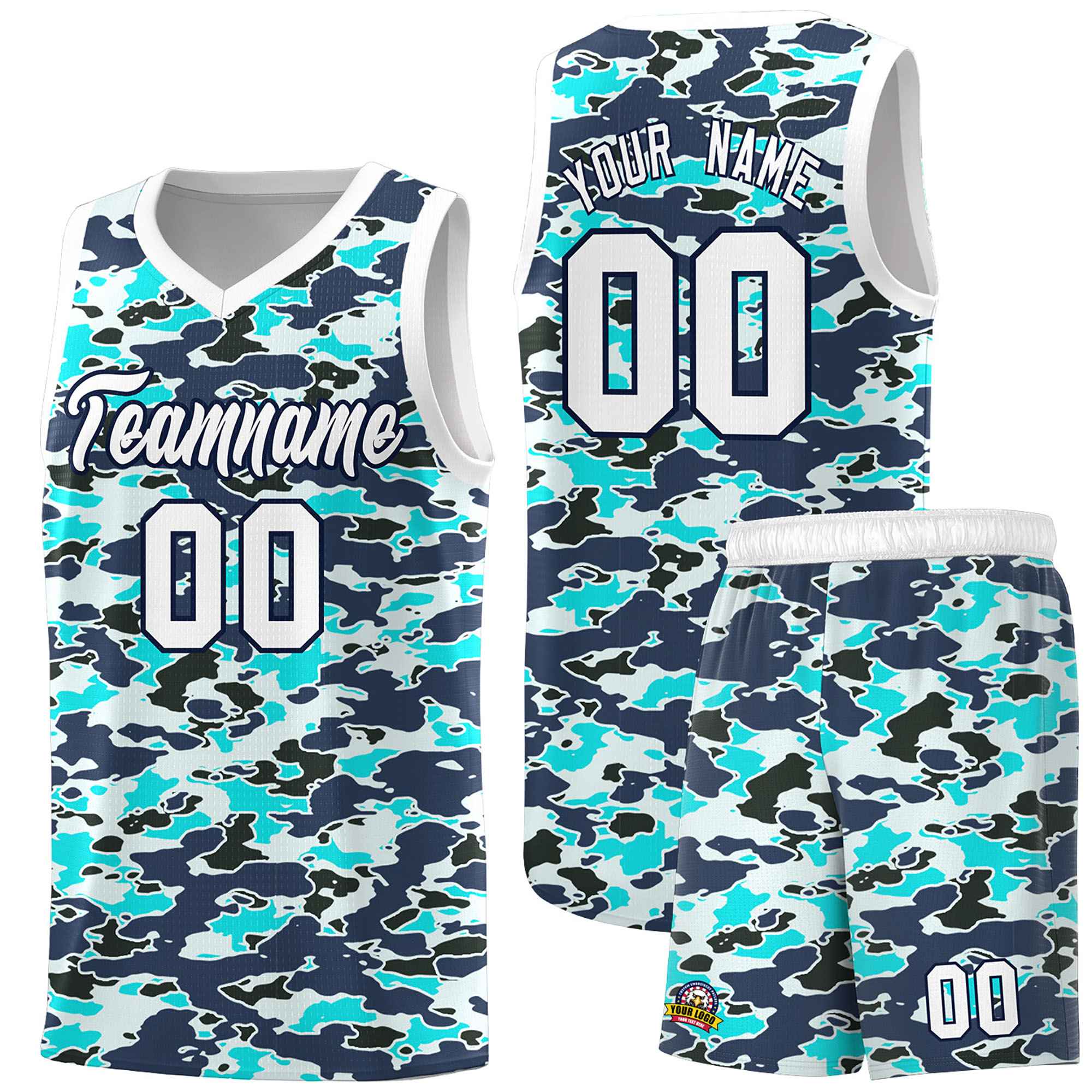 Custom Personalized Camo Sets Sports Uniform Basketball Jersey