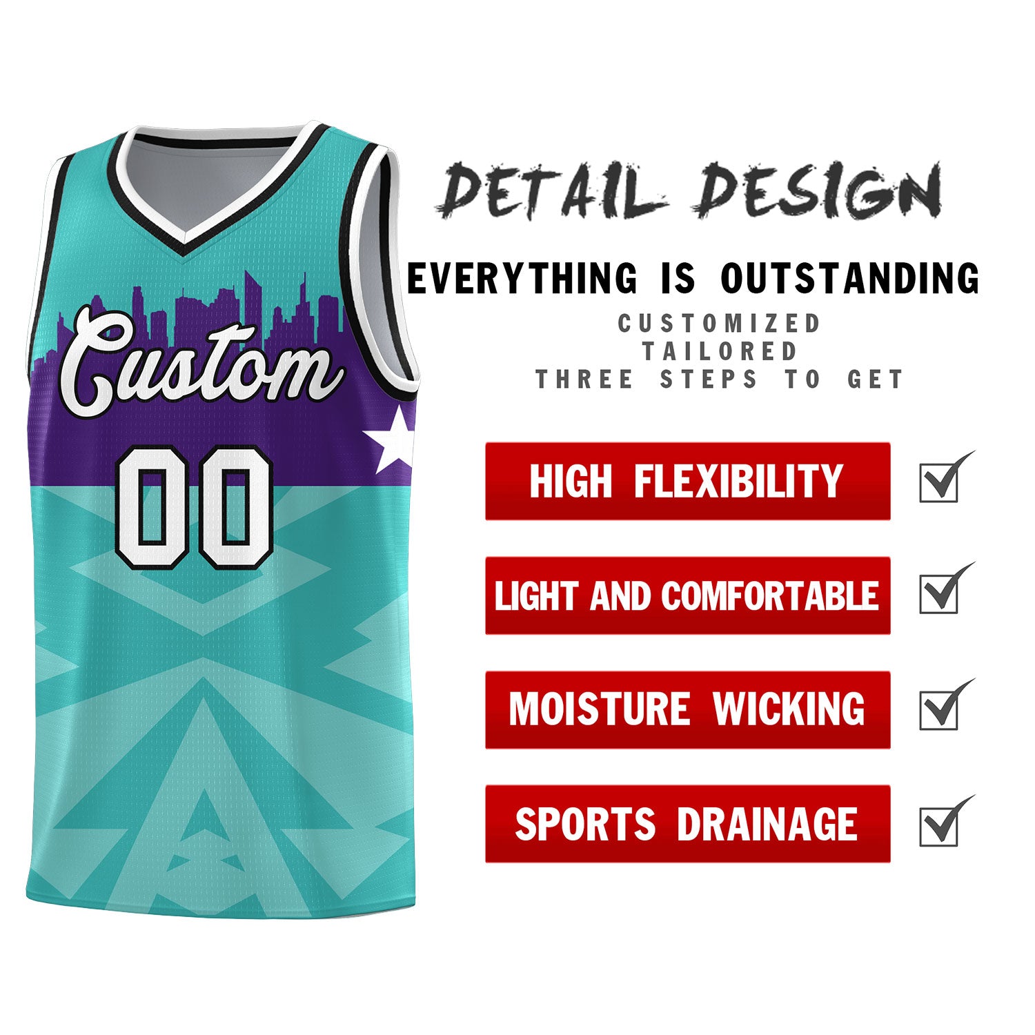 Custom Bright Green Personalized City Silhouette Pattern Sports Uniform Basketball Jersey