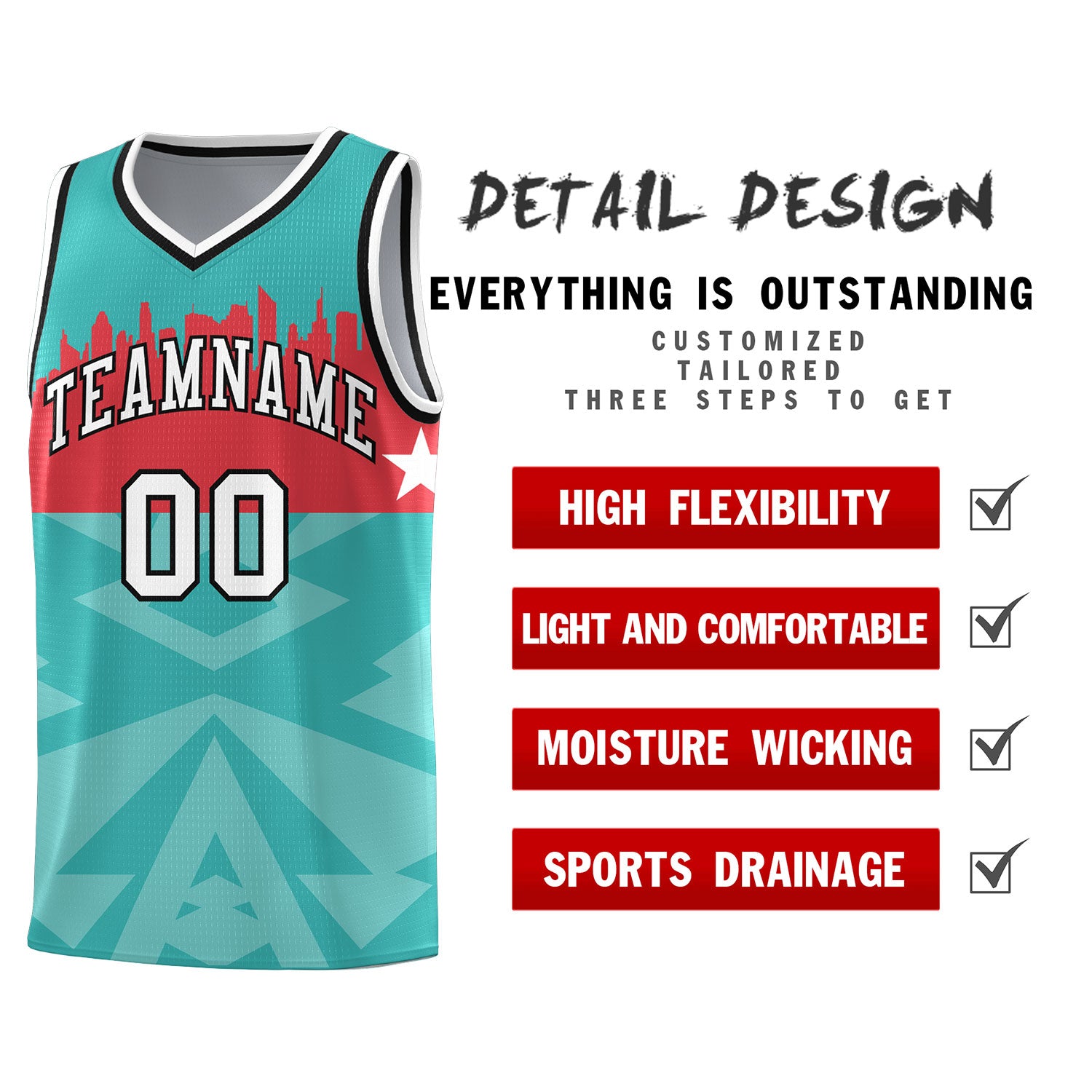 Custom Bright Green Personalized City Silhouette Pattern Sports Uniform Basketball Jersey