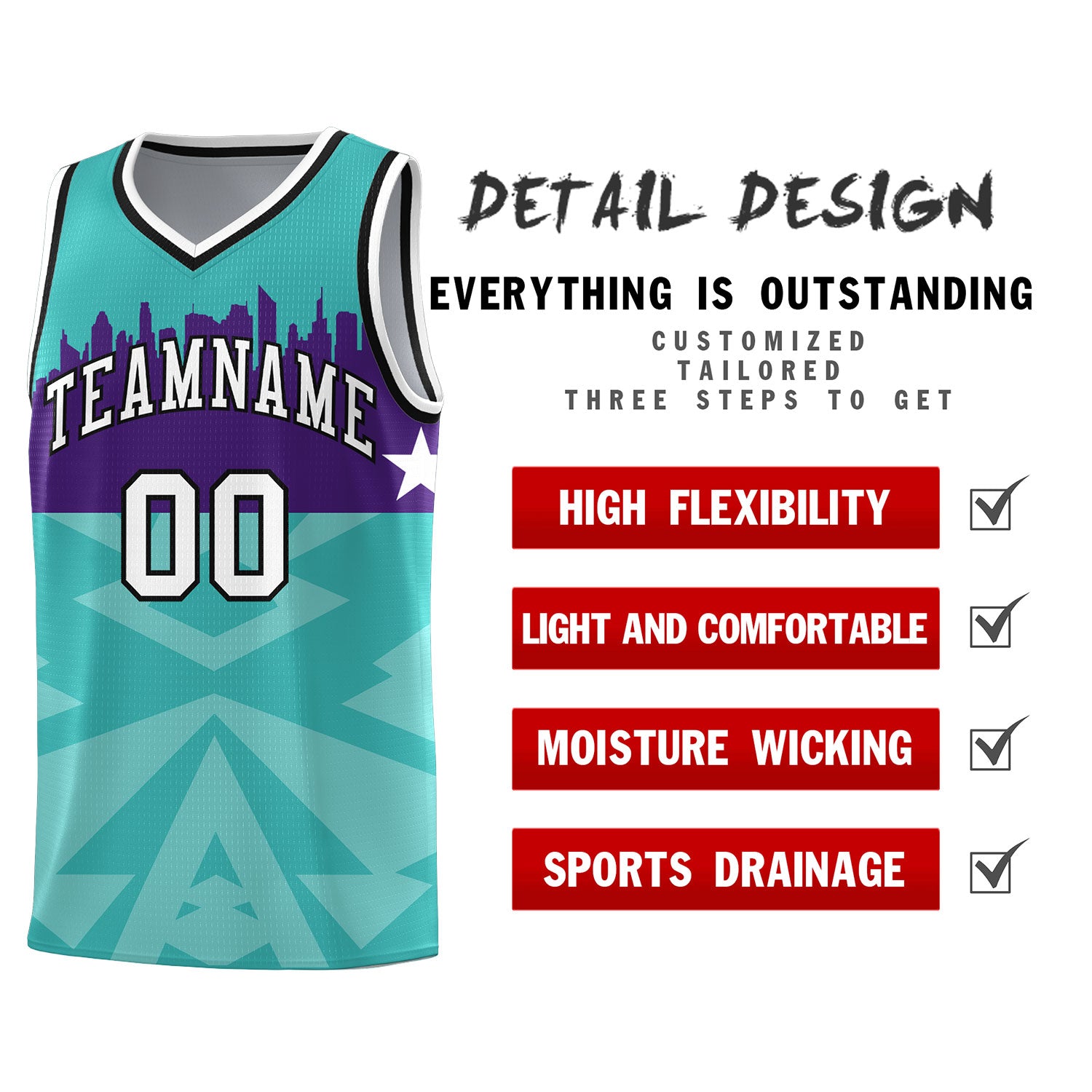 Custom Bright Green Personalized City Silhouette Pattern Sports Uniform Basketball Jersey