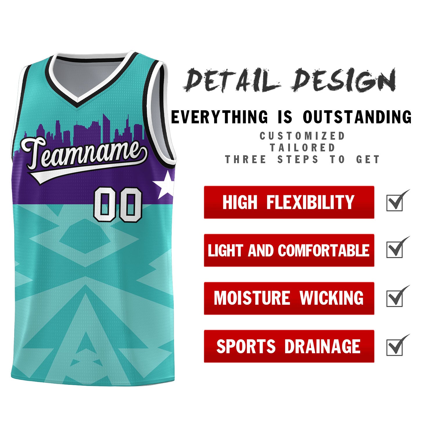 Custom Bright Green Personalized City Silhouette Pattern Sports Uniform Basketball Jersey