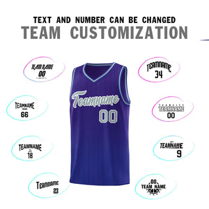 Custom Purple Royal Gradient Fashion Sets Sports Stripe Uniform Basketball Jersey