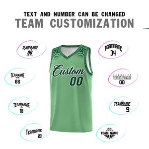 Custom Green Green Personalized Indians Print Sets Sports Uniform Basketball Jersey