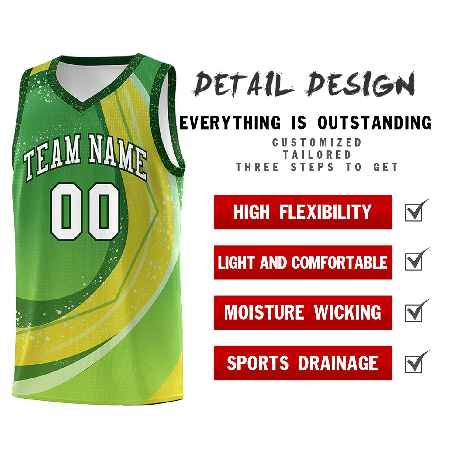 Custom Kelly Green Neon Green Personalized Galaxy Graffiti Pattern Sports Uniform Basketball Jersey