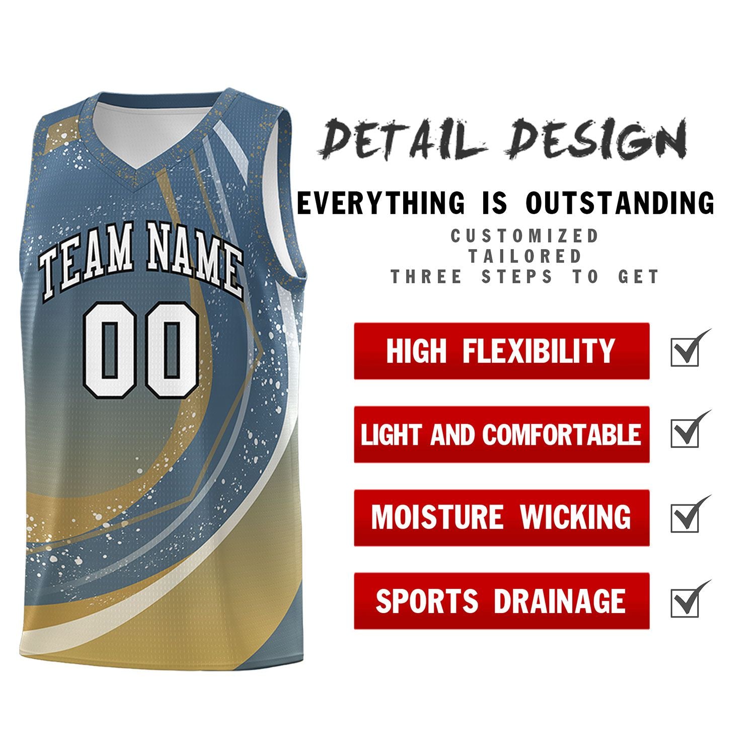 Custom Gray Old Gold Personalized Galaxy Graffiti Pattern Sports Uniform Basketball Jersey