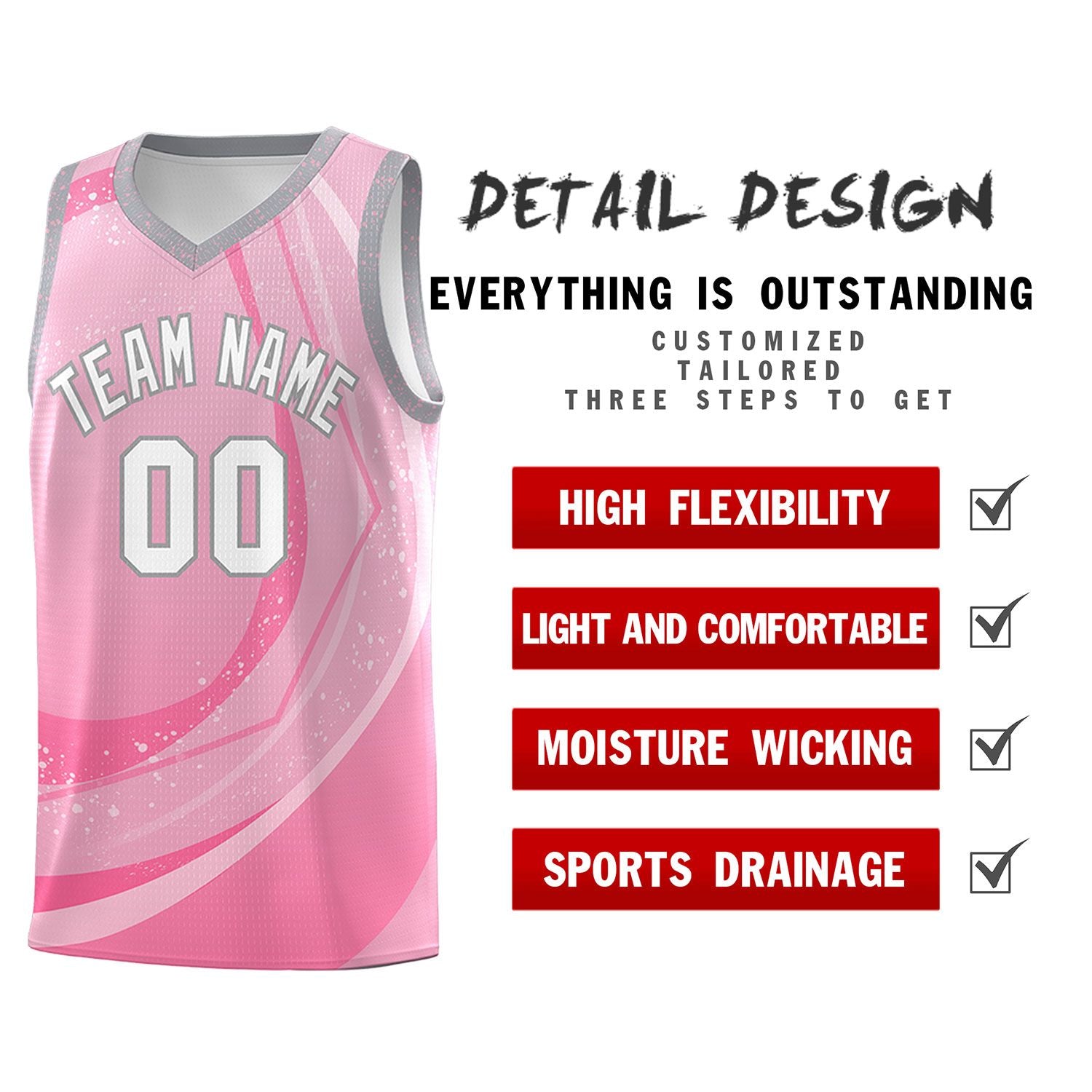 Custom Light Pink Pink Personalized Galaxy Graffiti Pattern Sports Uniform Basketball Jersey