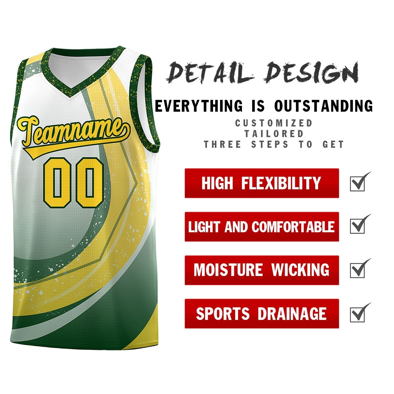 Custom White Green Personalized Galaxy Graffiti Pattern Sports Uniform Basketball Jersey