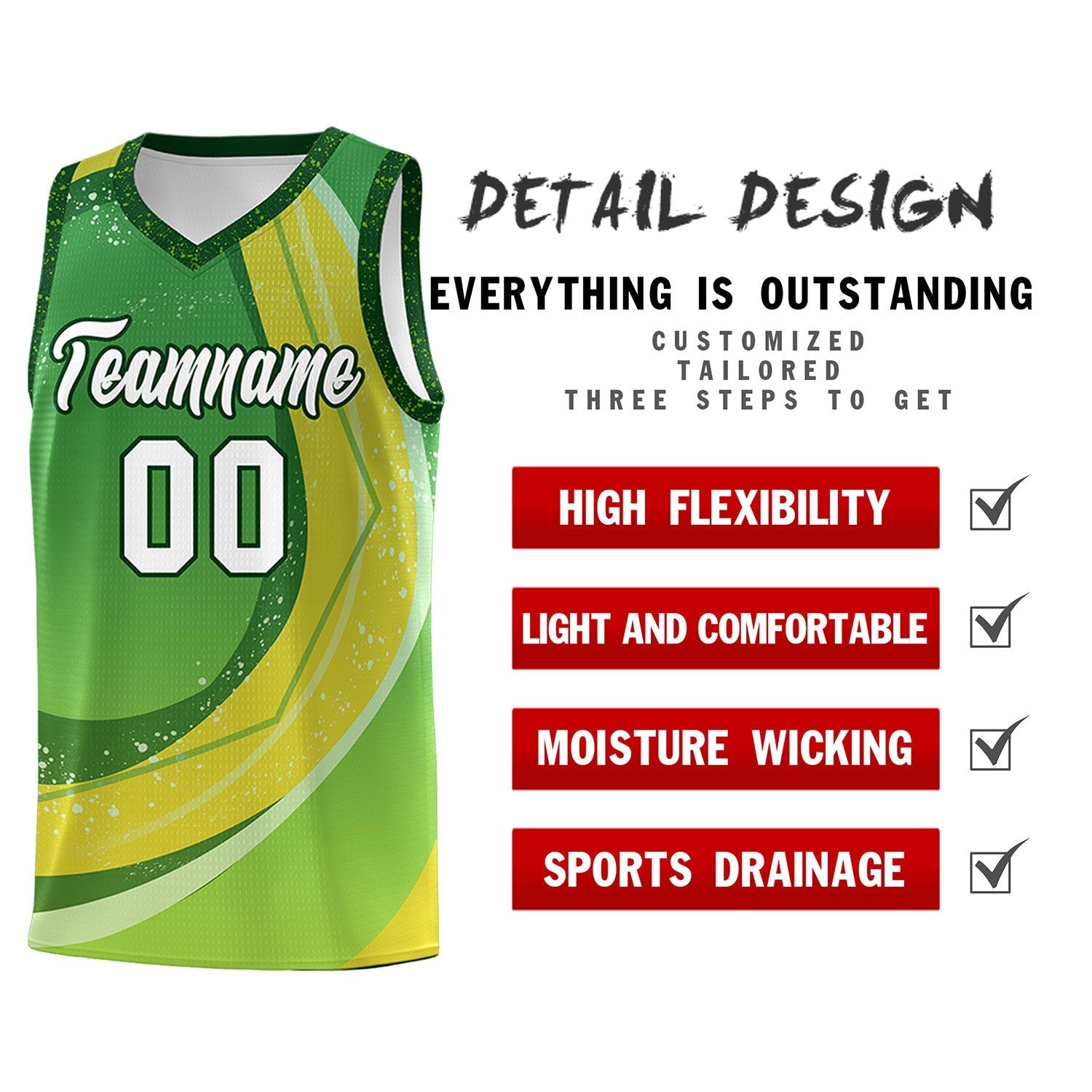 Custom Kelly Green Neon Green Personalized Galaxy Graffiti Pattern Sports Uniform Basketball Jersey