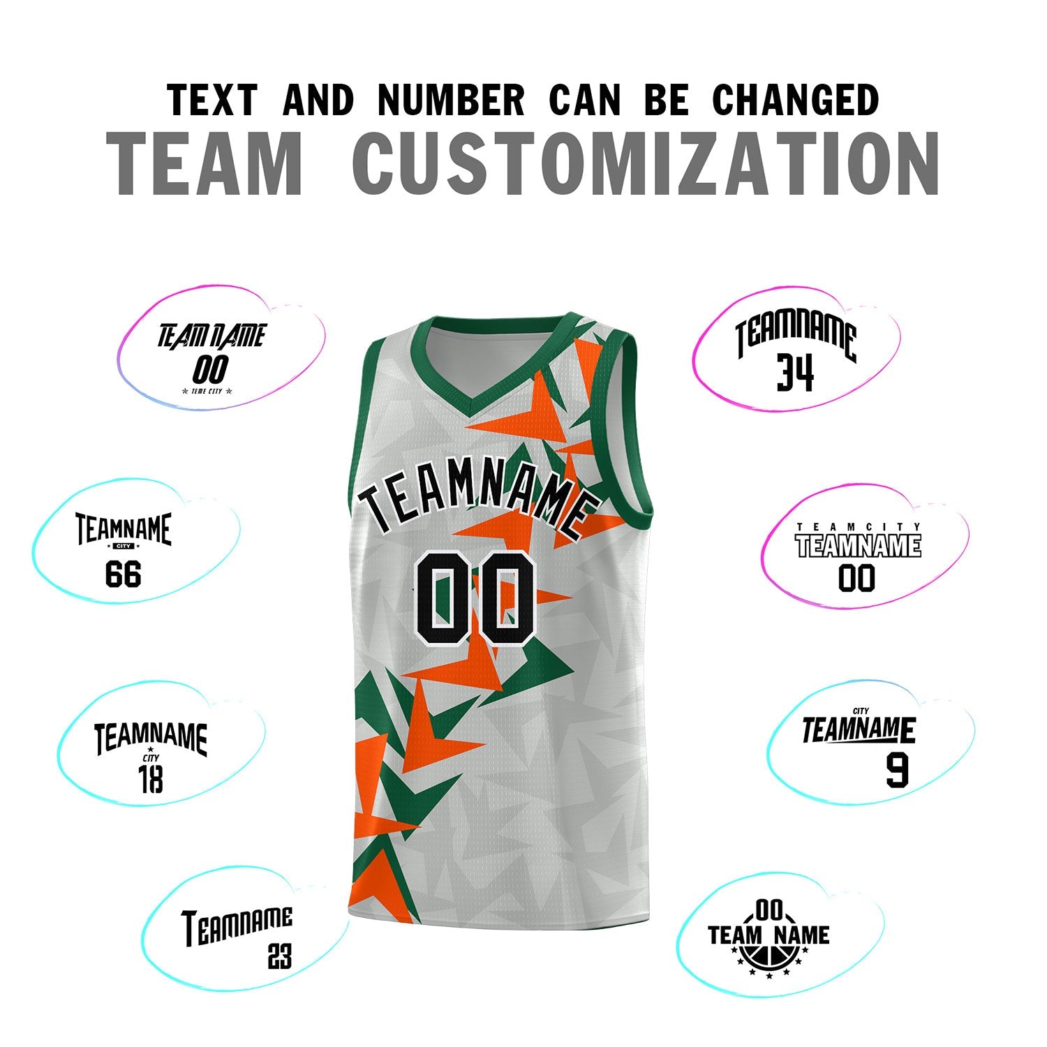 Custom Gray Boomerang Pattern Sets Basketball Jersey