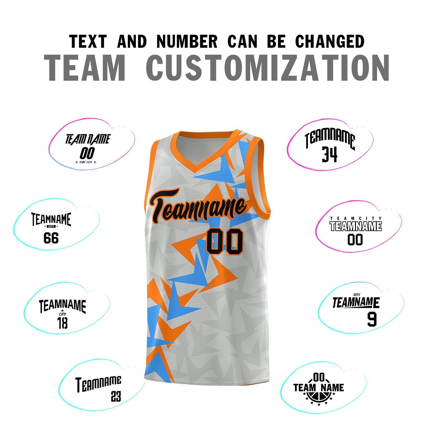 Custom Gray Boomerang Pattern Sets Basketball Jersey