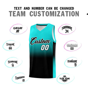 Custom Bright Green Black Gradient Fashion Sets Sports Uniform Basketball Jersey