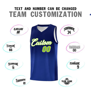 Custom Navy Royal Gradient Fashion Sets Sports Uniform Basketball Jersey