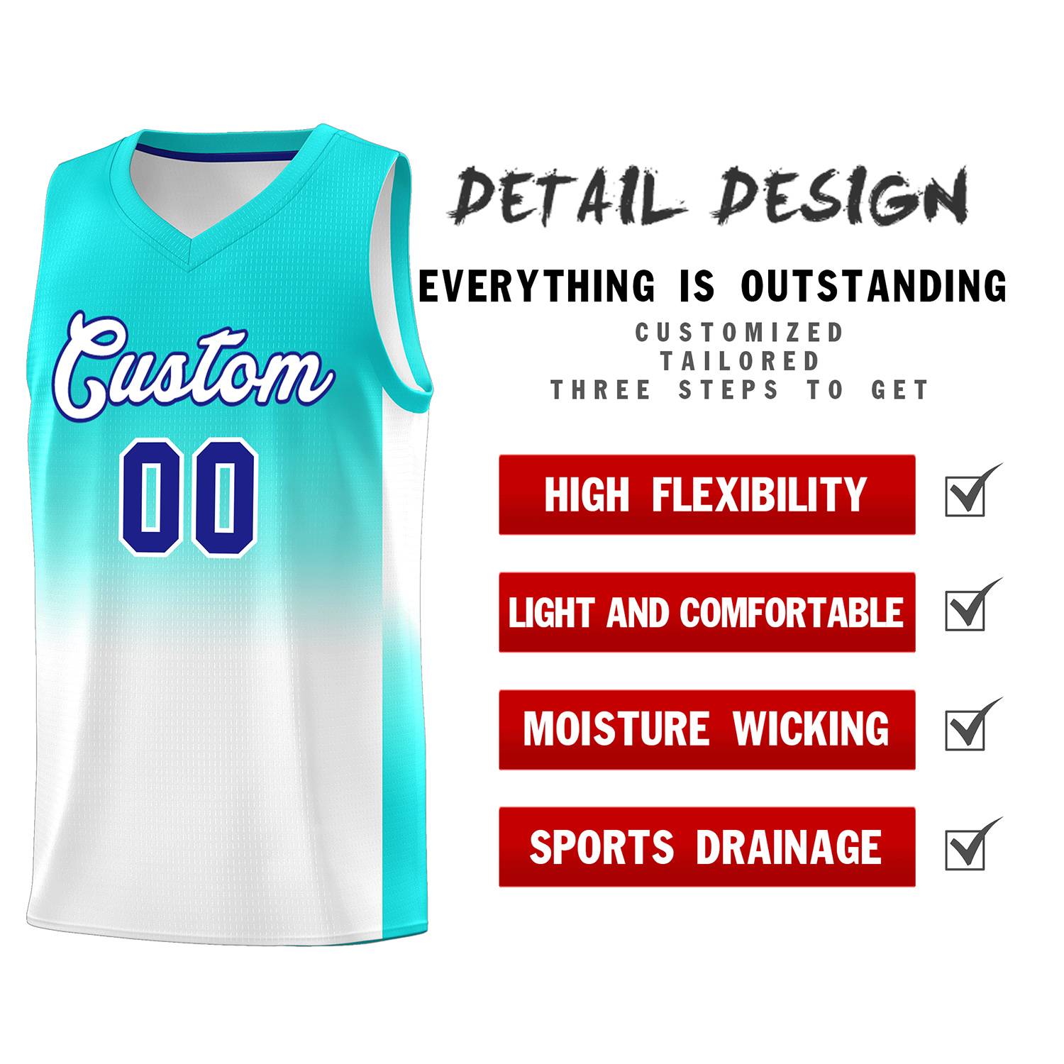 Custom Bright Green White Gradient Fashion Sets Sports Uniform Basketball Jersey