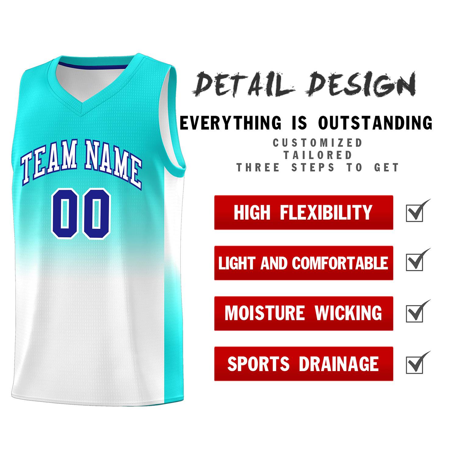 Custom Bright Green White Gradient Fashion Sets Sports Uniform Basketball Jersey