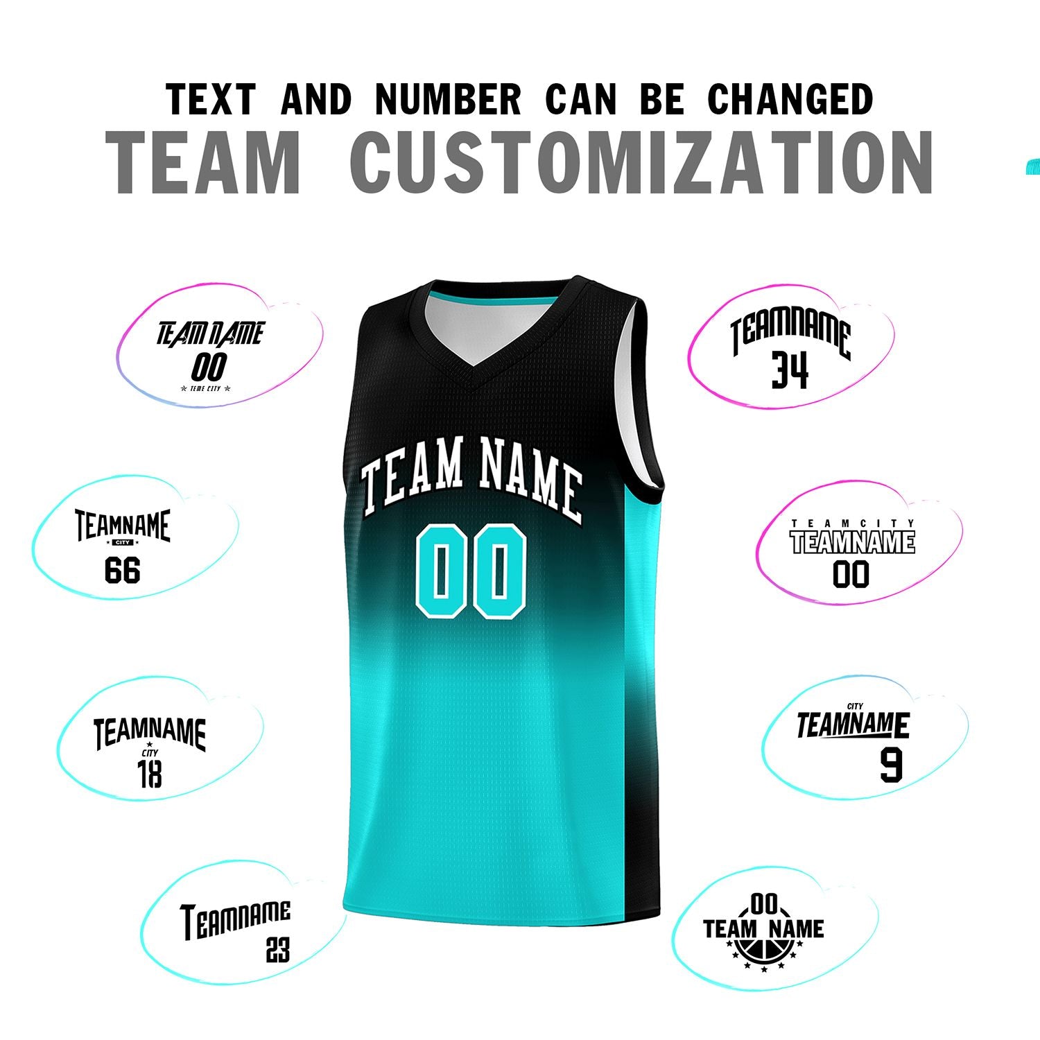 Custom Black Bright Green Gradient Fashion Sets Sports Uniform Basketball Jersey