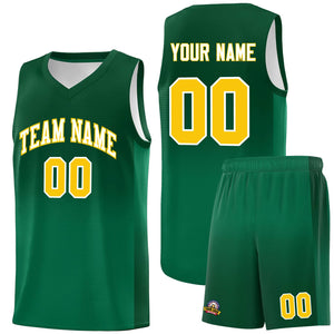 Custom Green Kelly Green Gradient Fashion Sets Sports Uniform Basketball Jersey