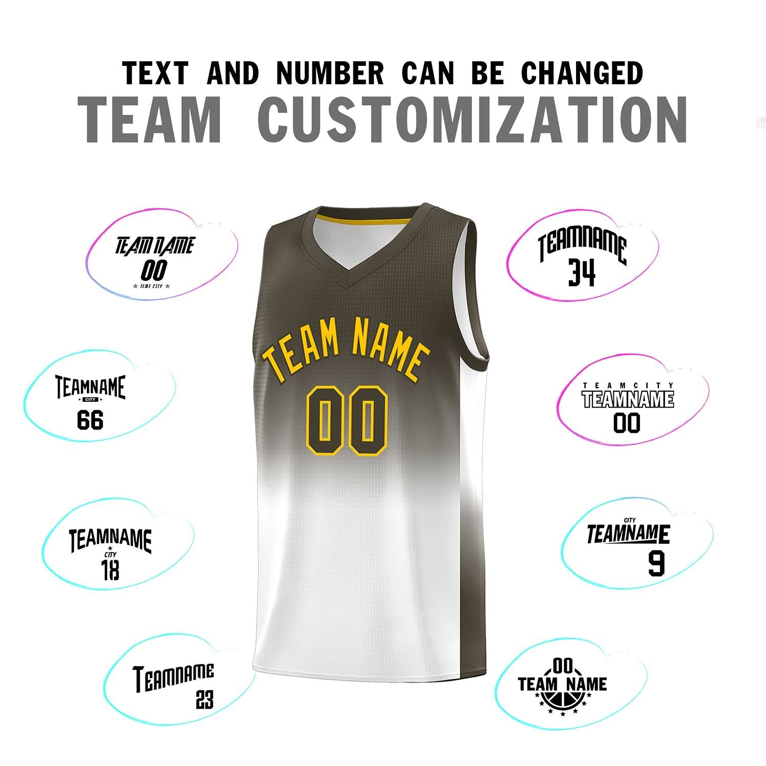 Custom Olive White Gradient Fashion Sets Sports Uniform Basketball Jersey